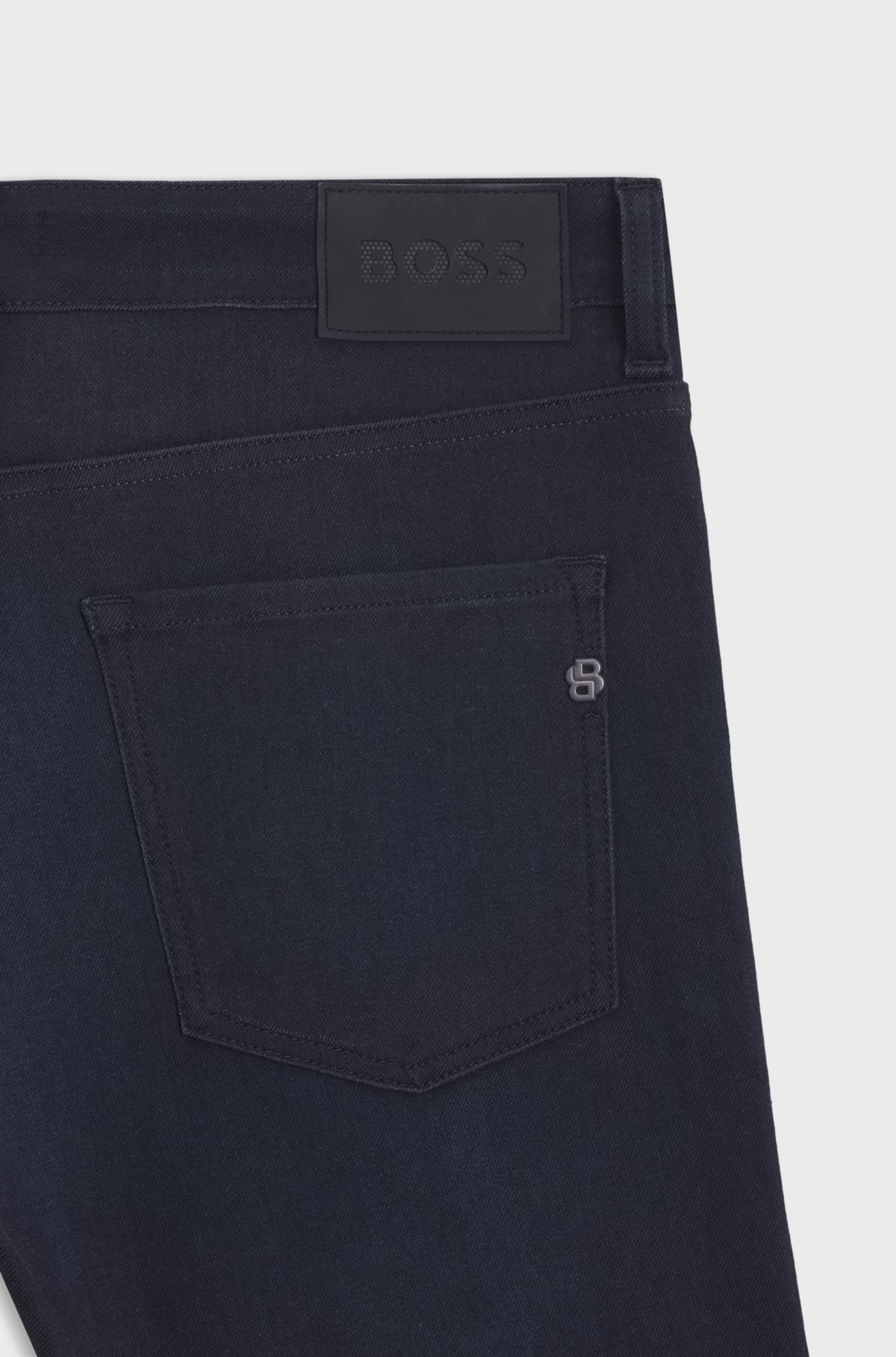 BOSS  BOSS Erkek Esnek Örme Denim Kumaşlı Dar Kalıp Lacivert Jeans 50555207-406