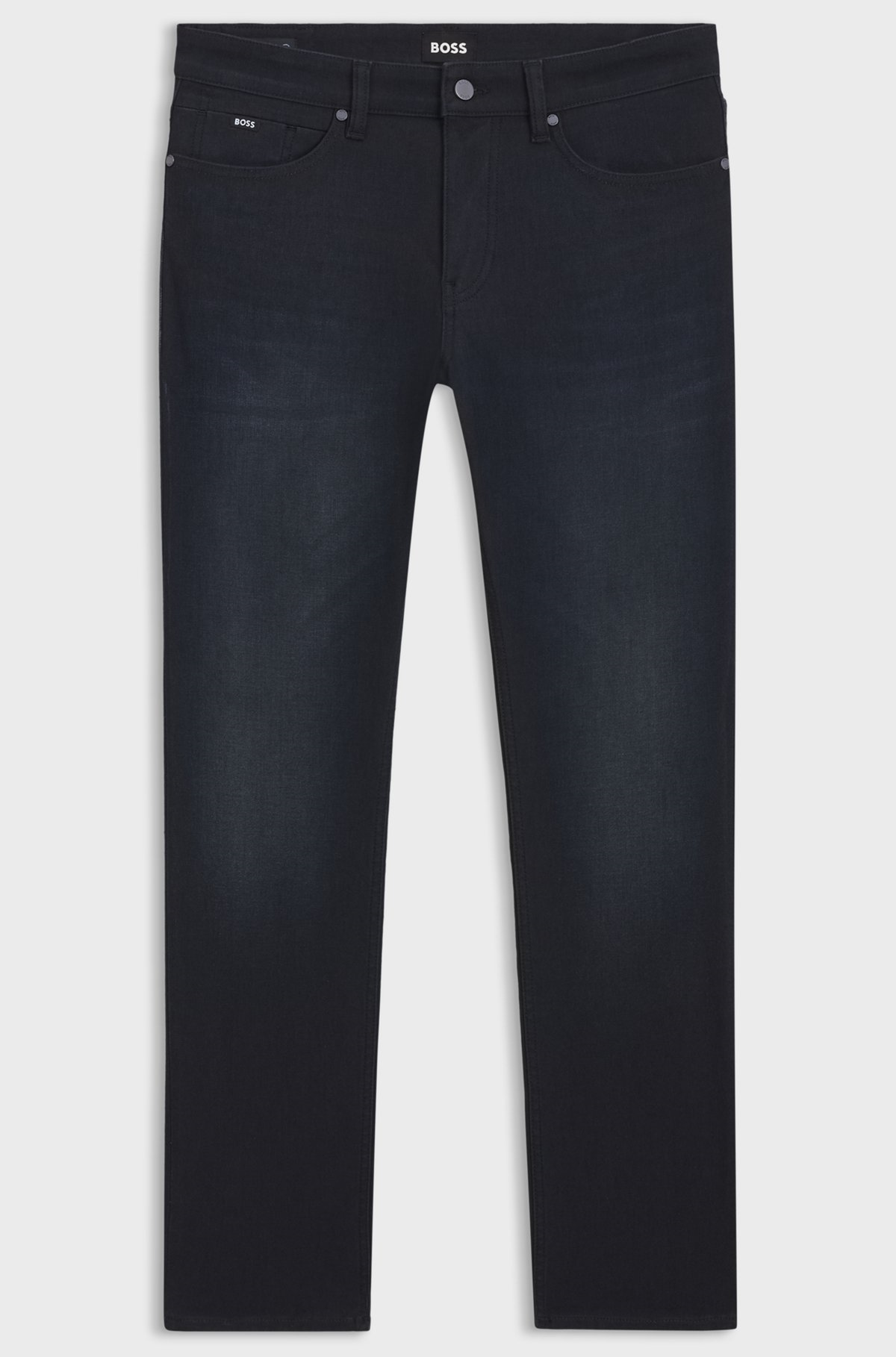 BOSS  BOSS Erkek Esnek Örme Denim Kumaşlı Dar Kalıp Lacivert Jeans 50555207-406