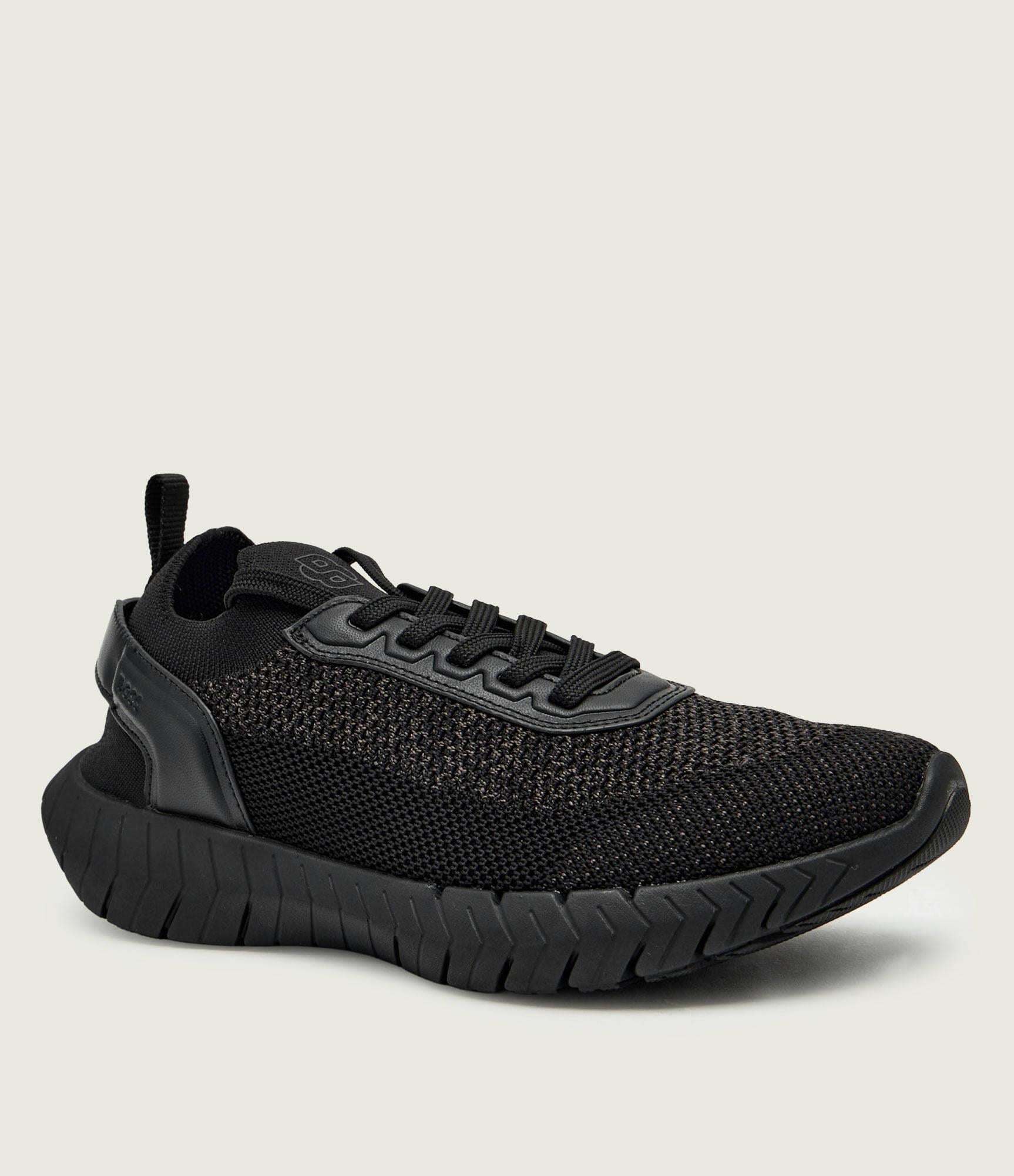 BOSS  BOSS Erkek Esnek ve Rahat Dış Taban Nefes Alabilen Üst Yüzeyli Siyah Sneaker 50562620-005