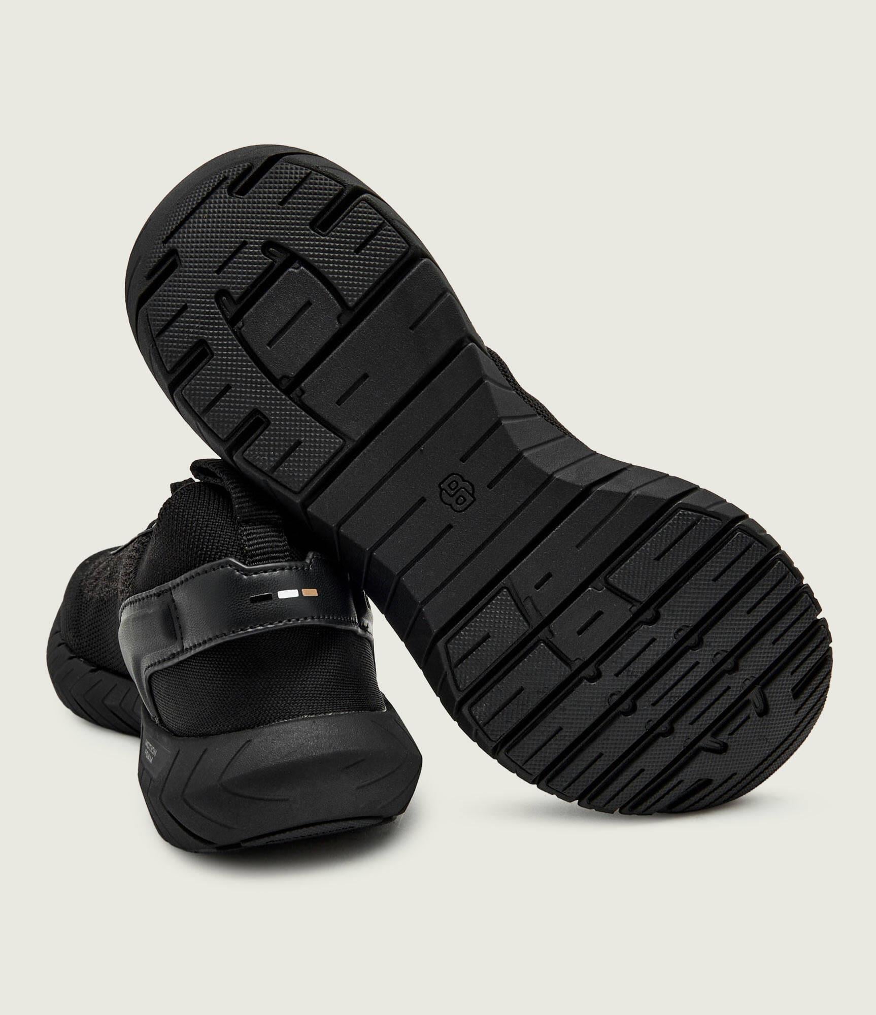 BOSS  BOSS Erkek Esnek ve Rahat Dış Taban Nefes Alabilen Üst Yüzeyli Siyah Sneaker 50562620-005