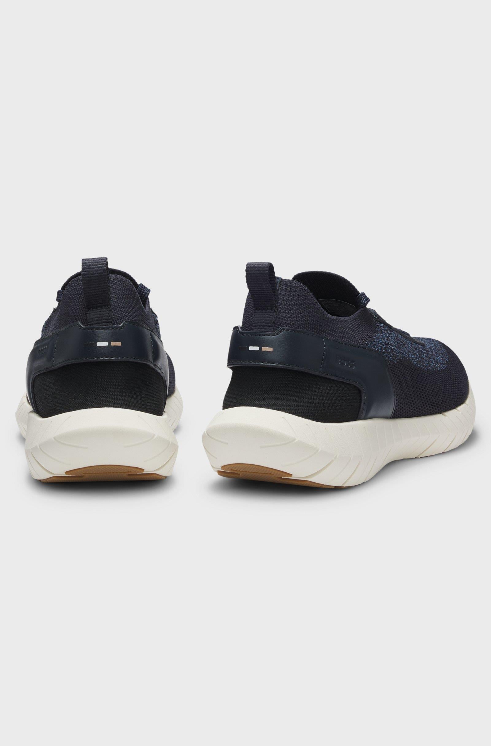 BOSS  BOSS Erkek Esnek ve Rahat Dış Taban Nefes Alabilen Üst Yüzeyli Mavi Sneaker 50562620-460