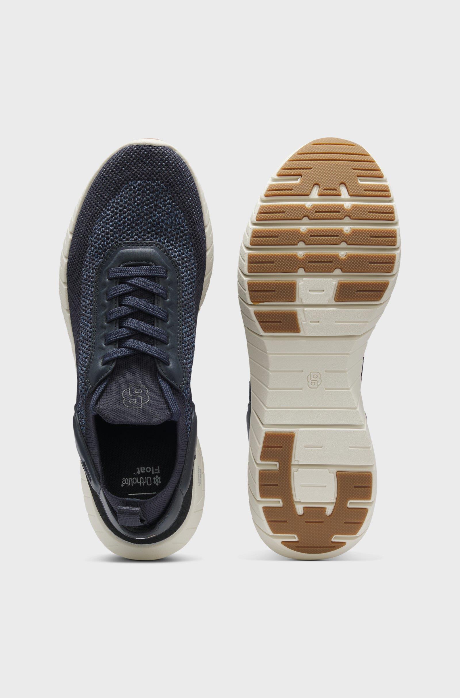 BOSS  BOSS Erkek Esnek ve Rahat Dış Taban Nefes Alabilen Üst Yüzeyli Mavi Sneaker 50562620-460