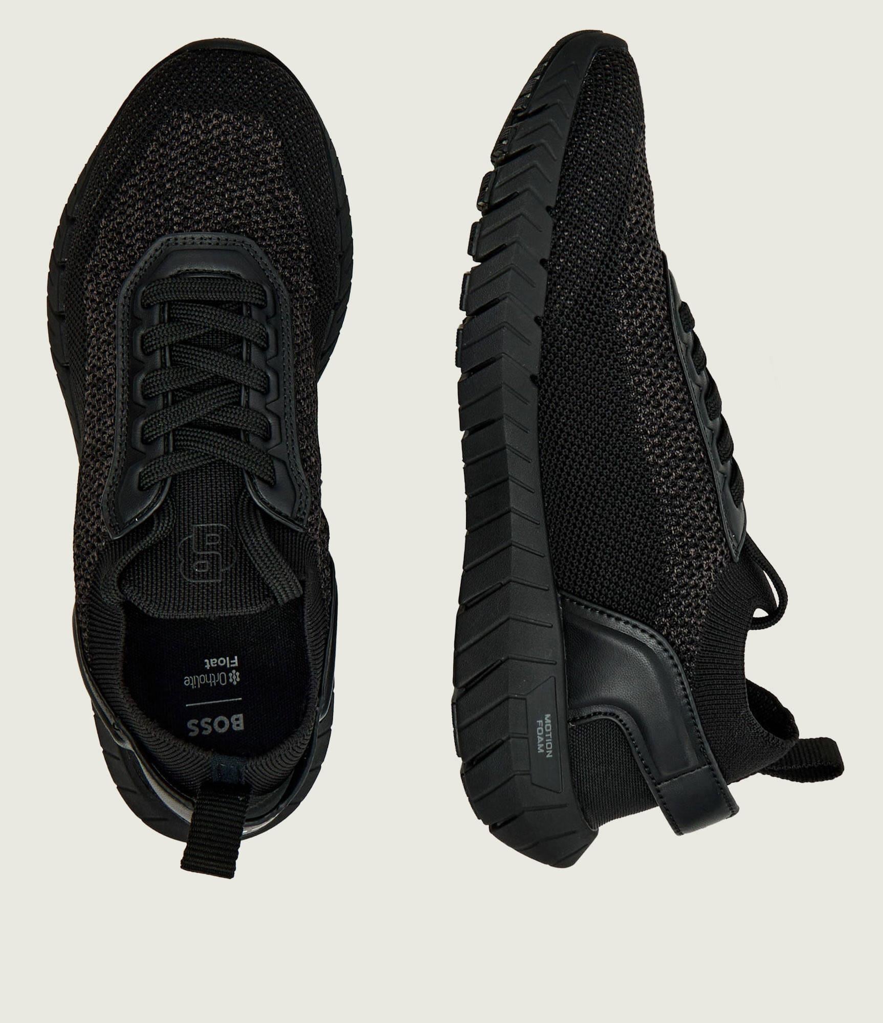 BOSS  BOSS Erkek Esnek ve Rahat Dış Taban Nefes Alabilen Üst Yüzeyli Siyah Sneaker 50562620-005