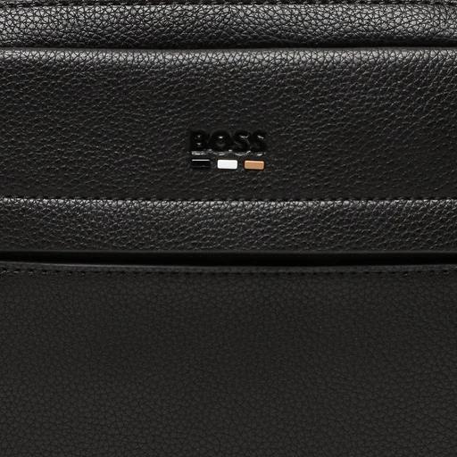 BOSS BOSS Erkek Fermuar Kapamalı Üç Gözlü Sırt Askılı Siyah Sırt Çantası 50490864-001