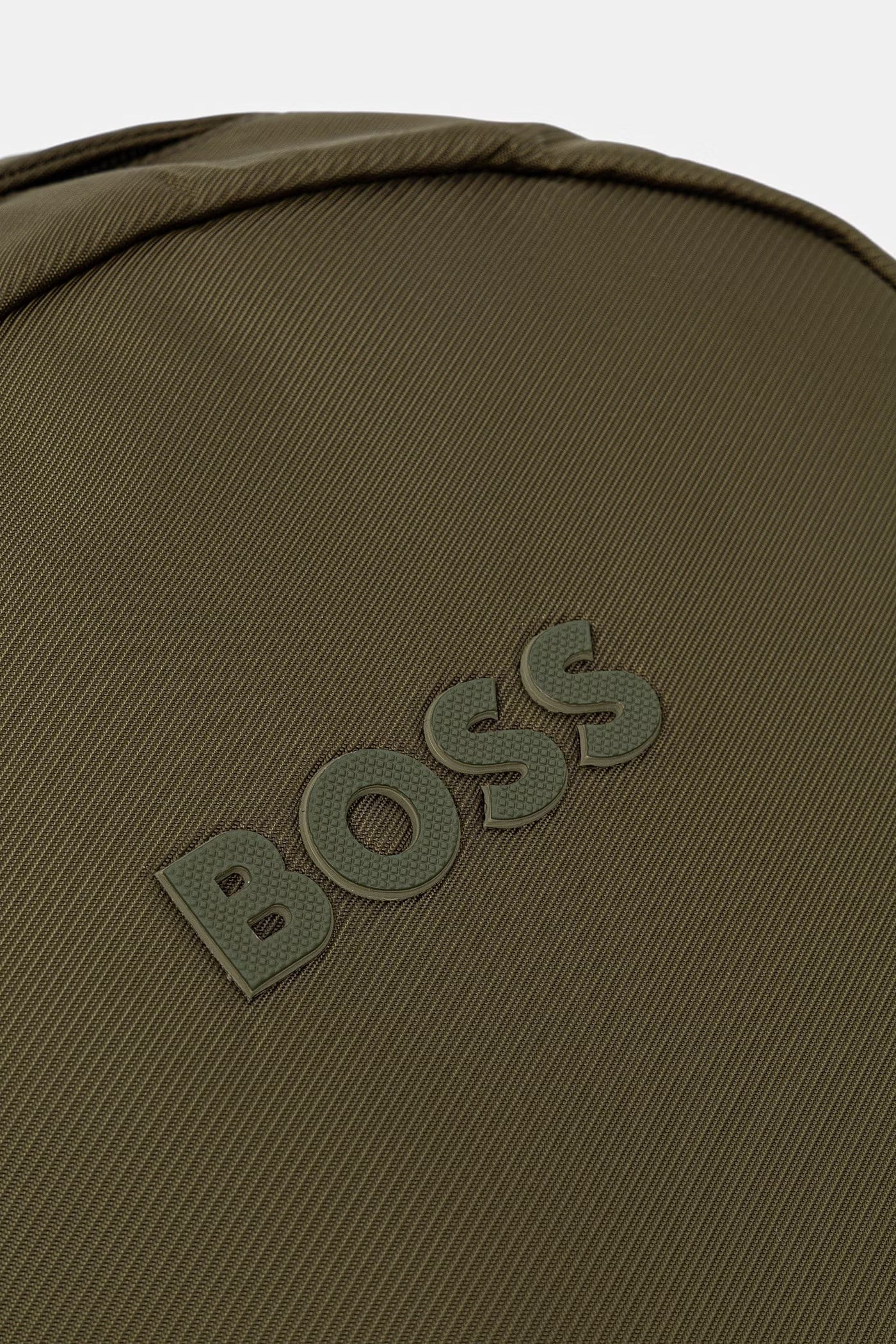 BOSS  BOSS Erkek Fermuarlı Ön ve İç Cepli Logo Kabartmalı Ayarlanabilir Askılı Haki Omuz Çantası 50567729-347