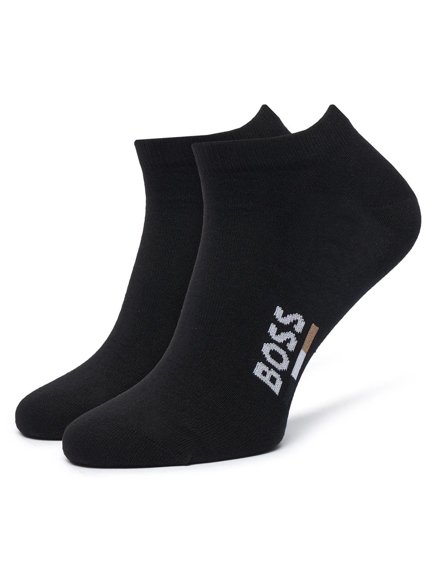 BOSS  BOSS Erkek İkili Pamuk Karışımlı Logolu Siyah Çorap 50559426-001