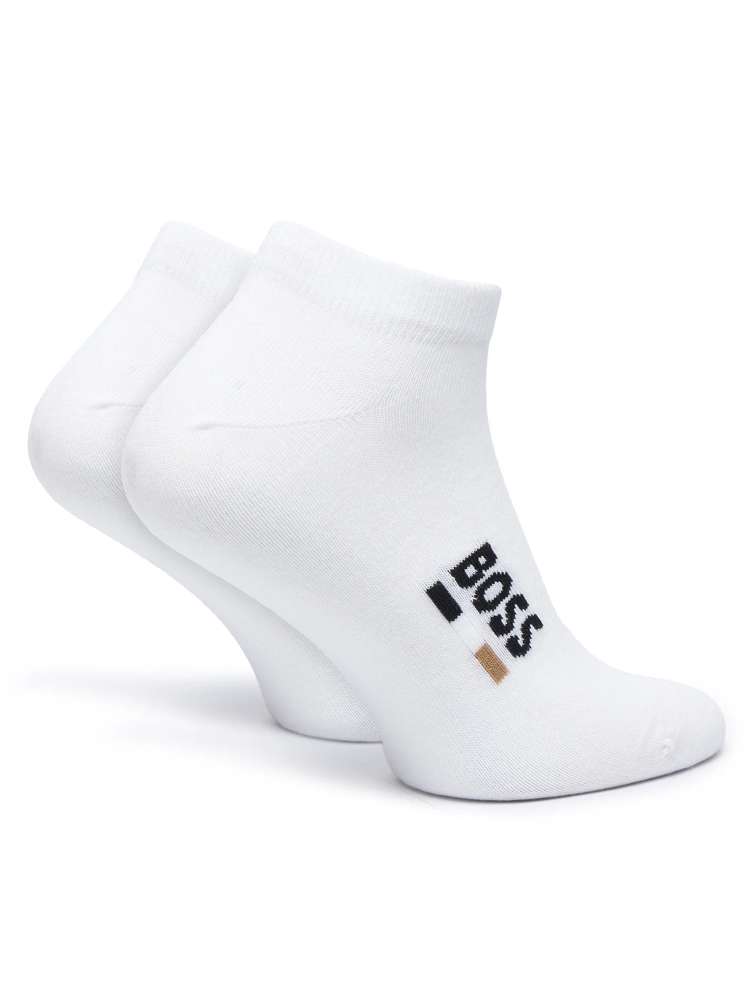 BOSS  BOSS Erkek İkili Pamuk Karışımlı Logolu Beyaz Çorap 50559426-100