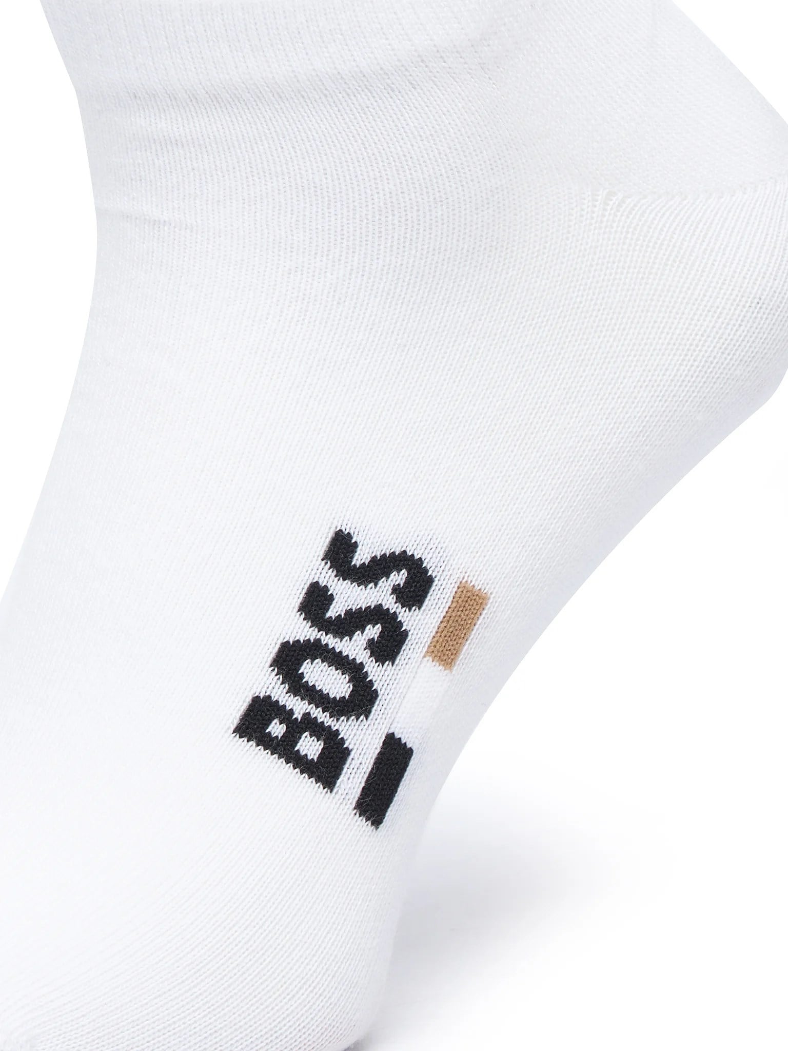 BOSS  BOSS Erkek İkili Pamuk Karışımlı Logolu Beyaz Çorap 50559426-100