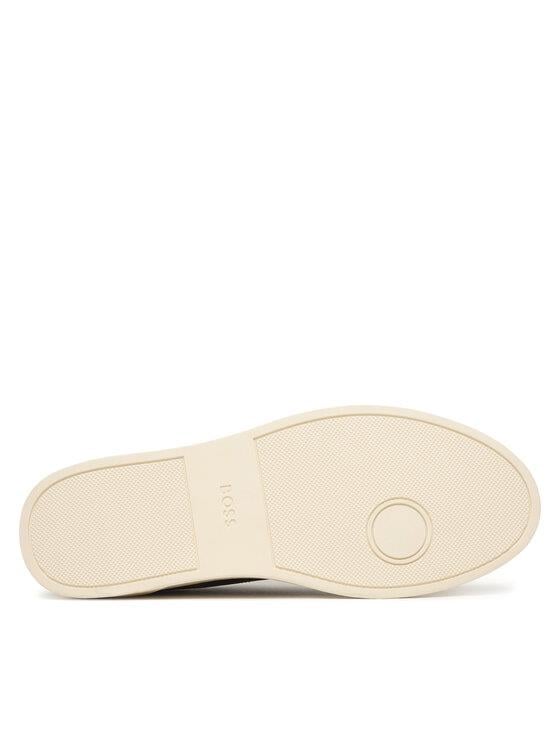 BOSS  BOSS Erkek Kabartma Logolu Düşük Bilekli Deri Siyah Sneaker 50557866-001