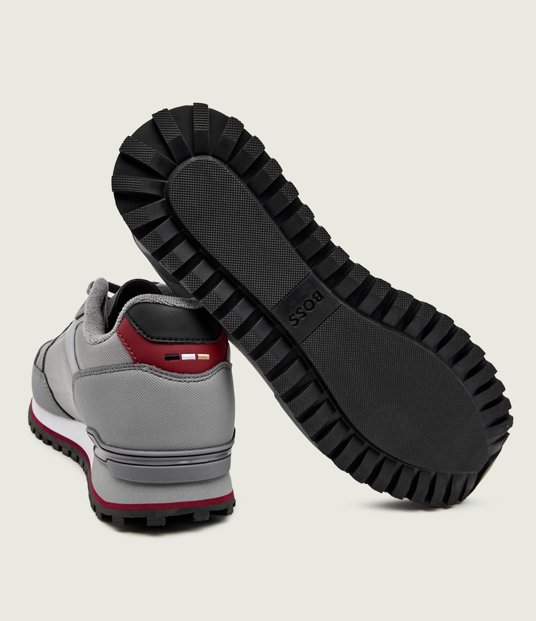 BOSS  BOSS Erkek Kalın Topuk Deri Bağcıklı Rahat Taban Gri Sneaker 50552914-036