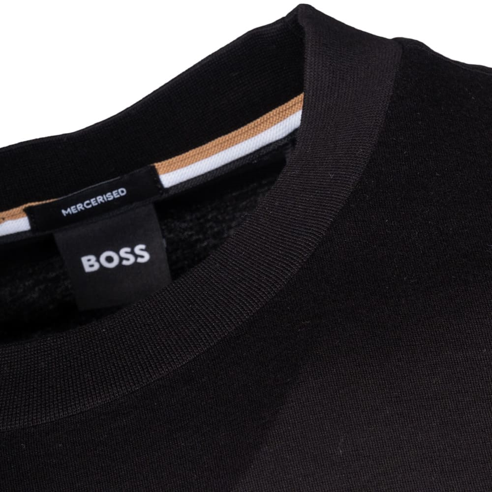 BOSS  BOSS Erkek Logolu Bisiklet Yaka Kısa Kol Standart Siyah1 T-Shirt 50560466-001