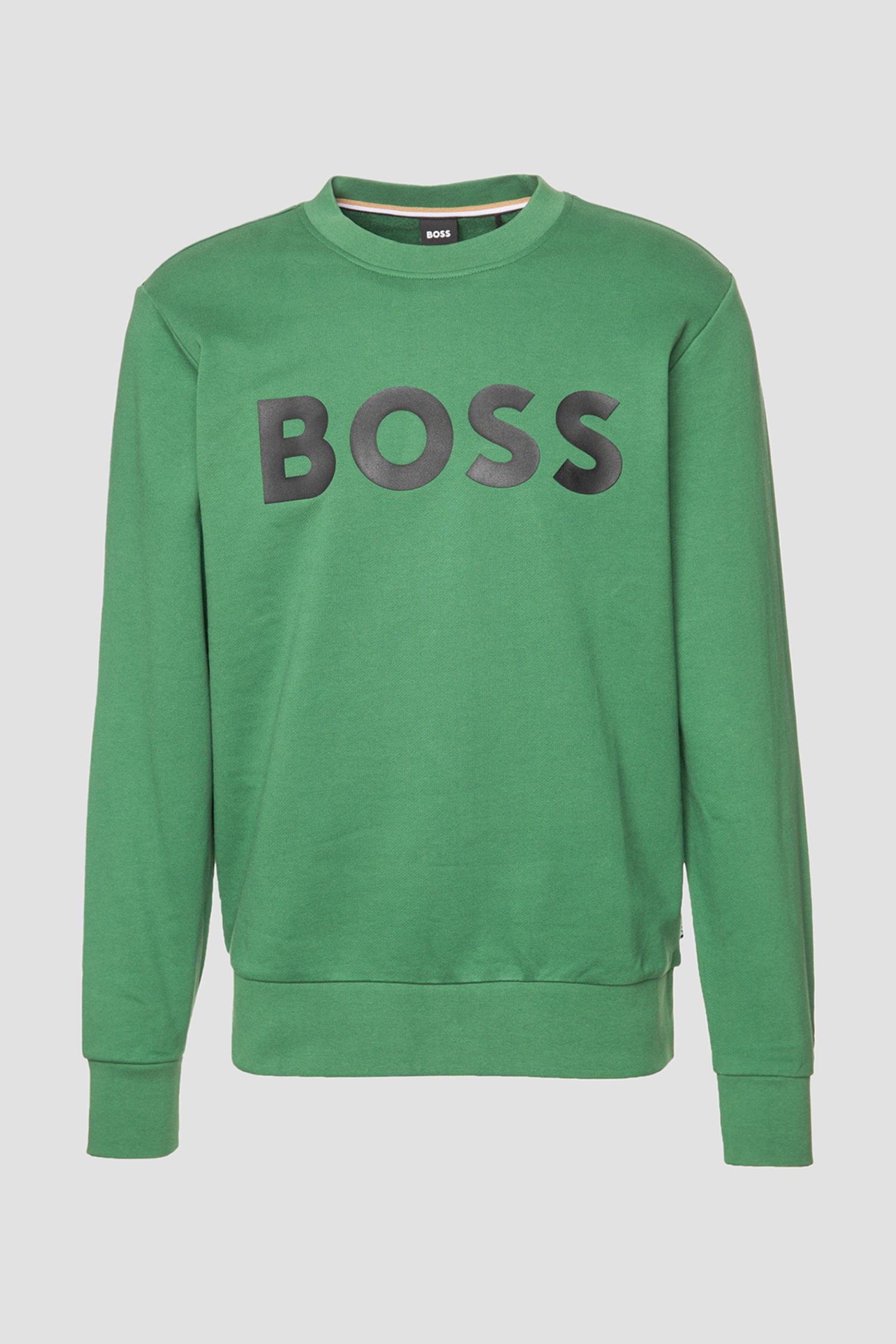 BOSS Dokuma Yeşil Sweatshirt - 50496642-348 | Wejaar