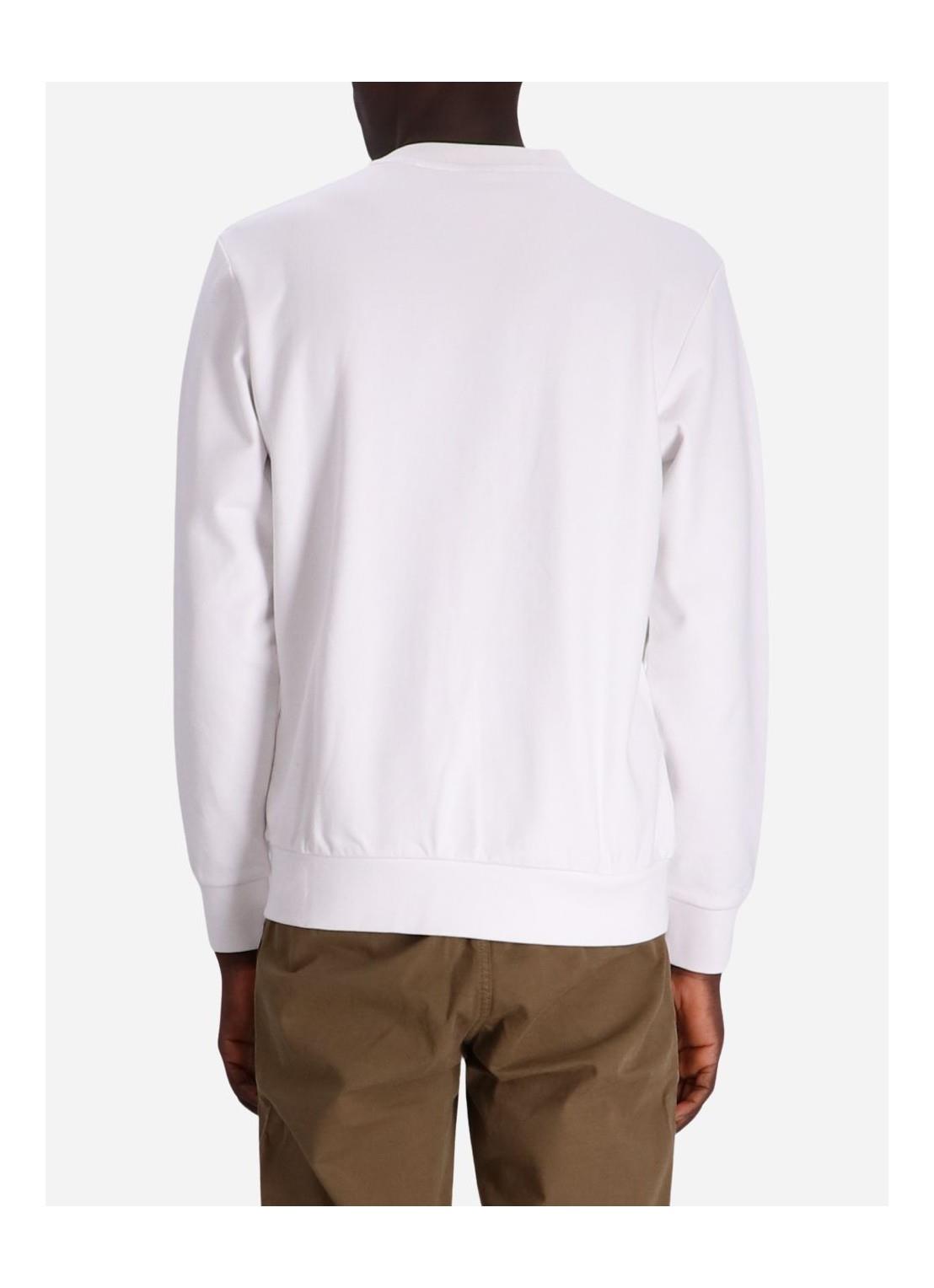 BOSS BOSS Erkek Marka Logo Detaylı Regular Fit Uzun Kollu Beyaz Sweatshirt 50507939-100