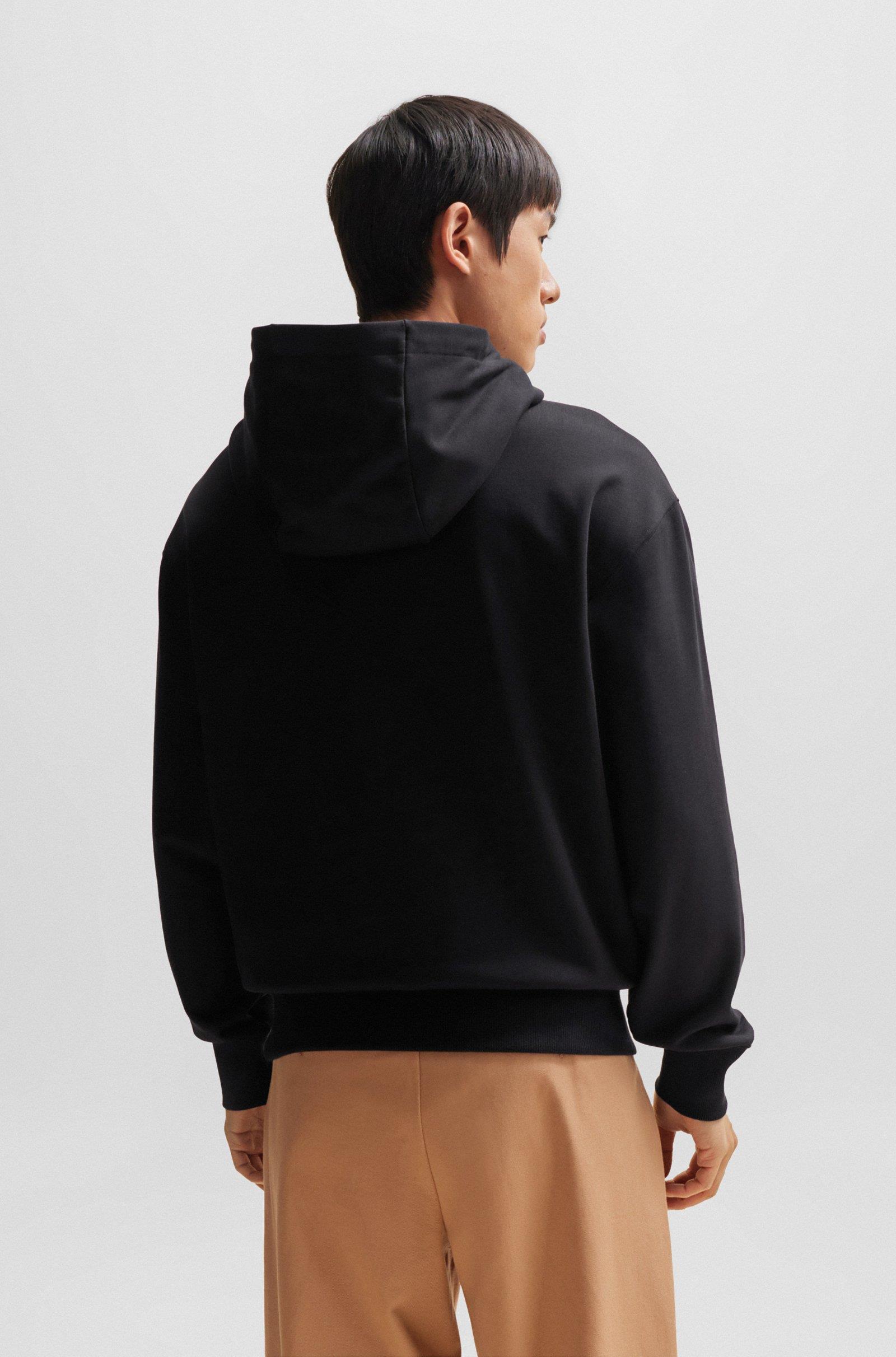 BOSS BOSS Erkek Marka Logo Detaylı Regular Fit Uzun Kollu Siyah1 Sweatshirt 50496661-001