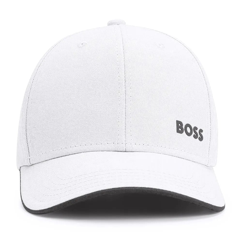 BOSS  BOSS Erkek Marka Logolu Ayarlanabilir Günlük Kullanım Beyaz1 Şapka 50519219-101
