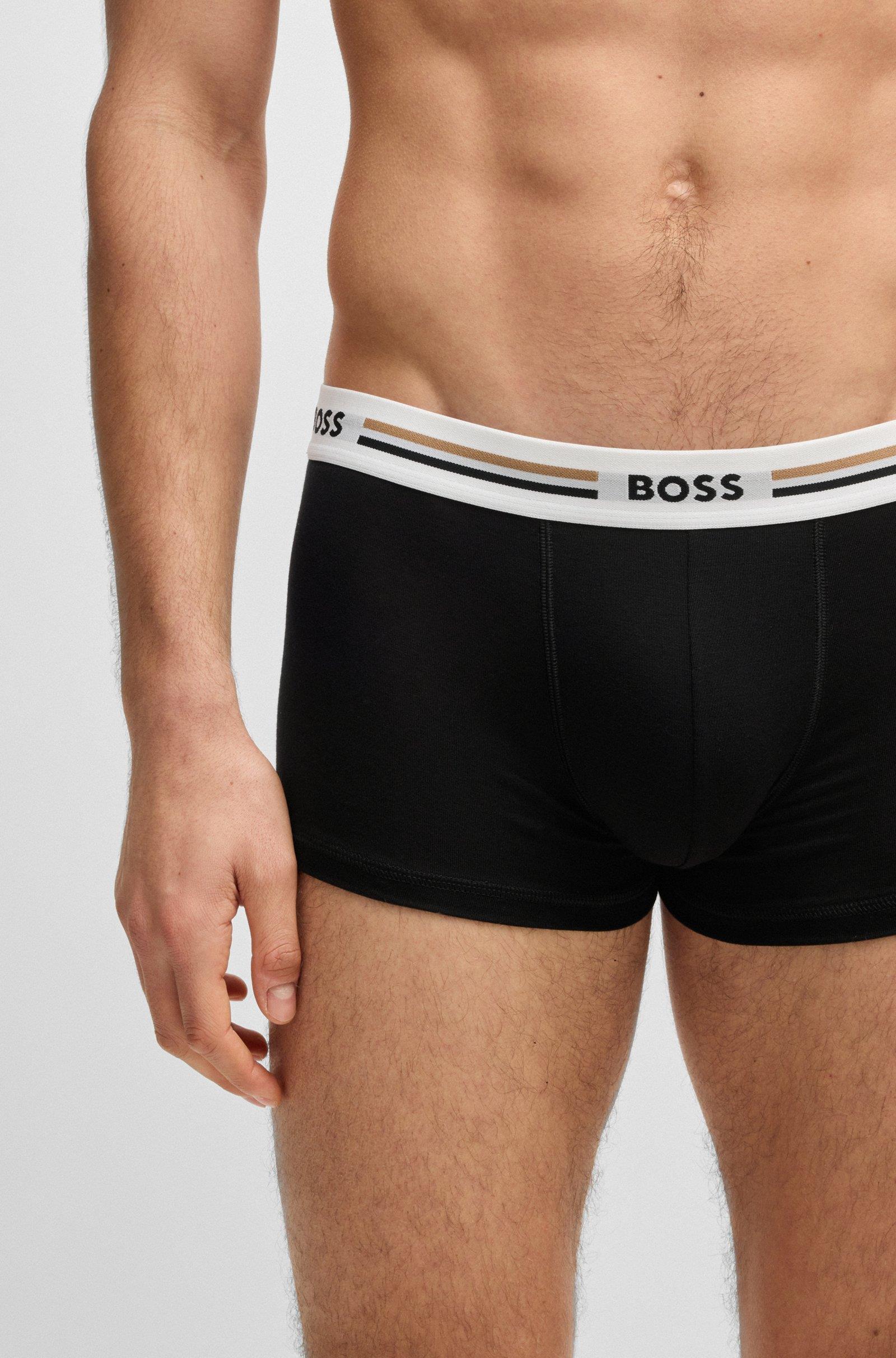 BOSS BOSS Erkek Marka Logolu Beli Lastikli Yeşil Boxer 50492200-961