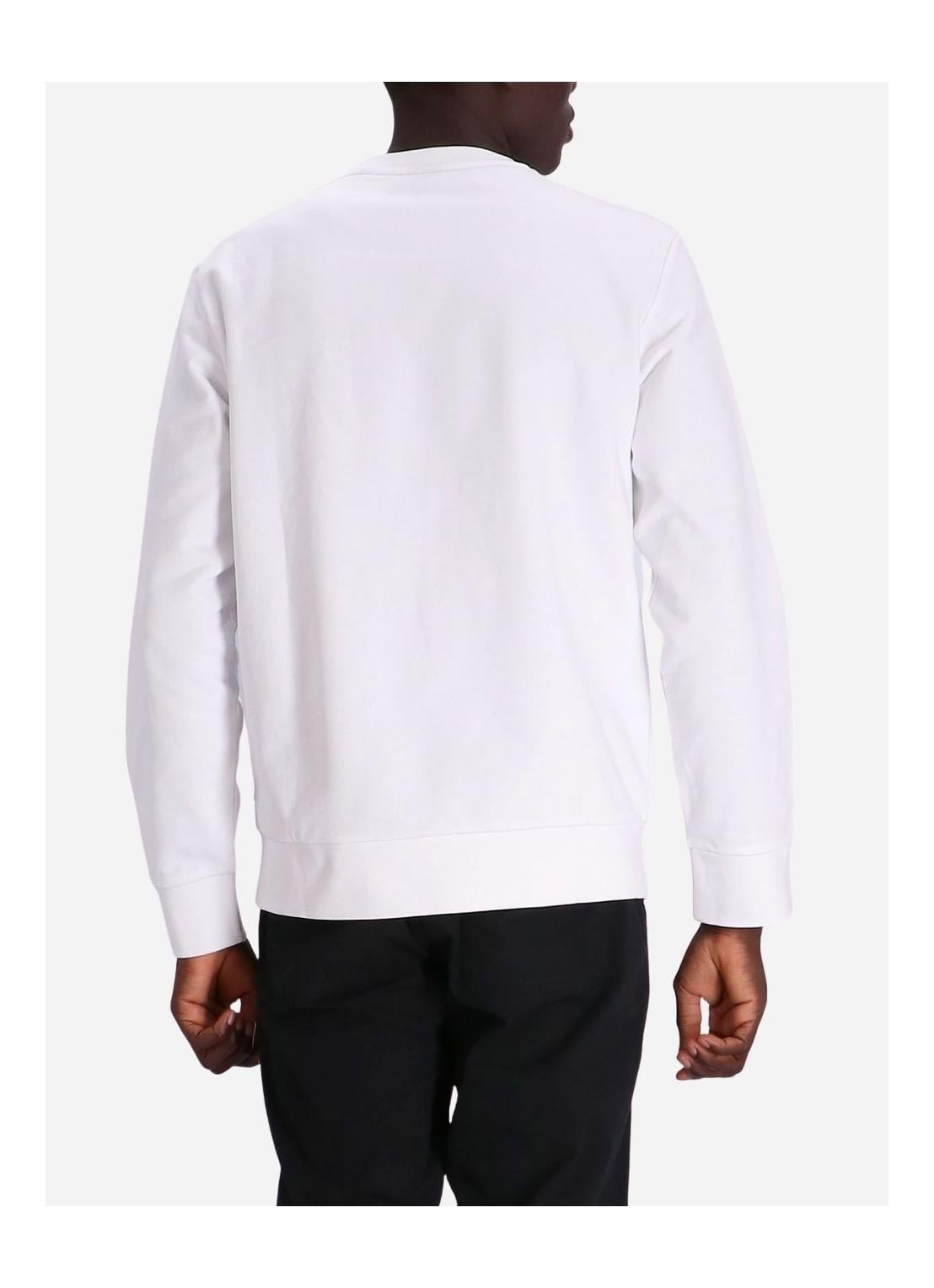 BOSS BOSS Erkek Marka Logolu Yuvarlak Yaka Uzun Kollu Beyaz Sweatshirt 50494091-100