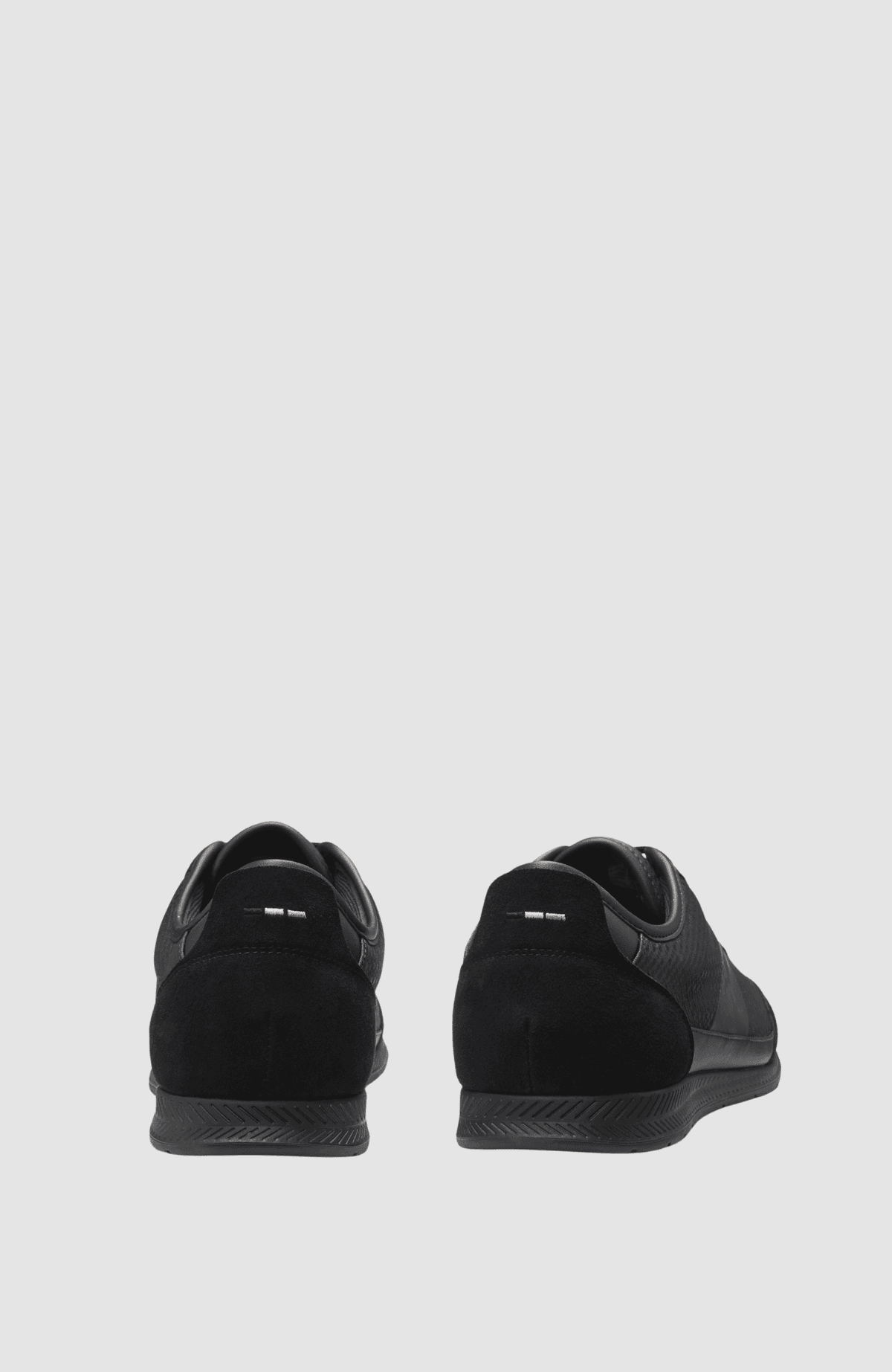 BOSS  BOSS Erkek Monogram Logo Desenli Düşük Bilekli Rahat Taban Siyah Sneaker 50557877-005