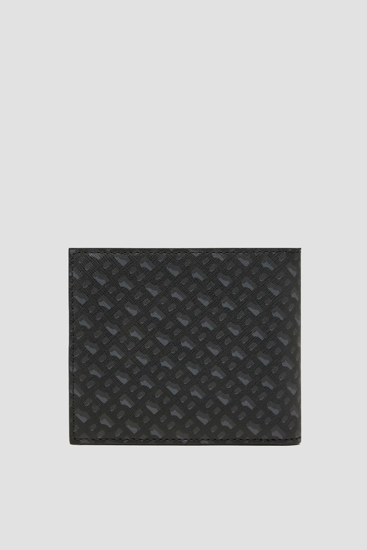 BOSS BOSS Erkek Monogram Logolu Çıtçıtlı Bozuk Para Bölmeli 6'lı Kart Bölmeli Siyah Kartlık 50536776-002