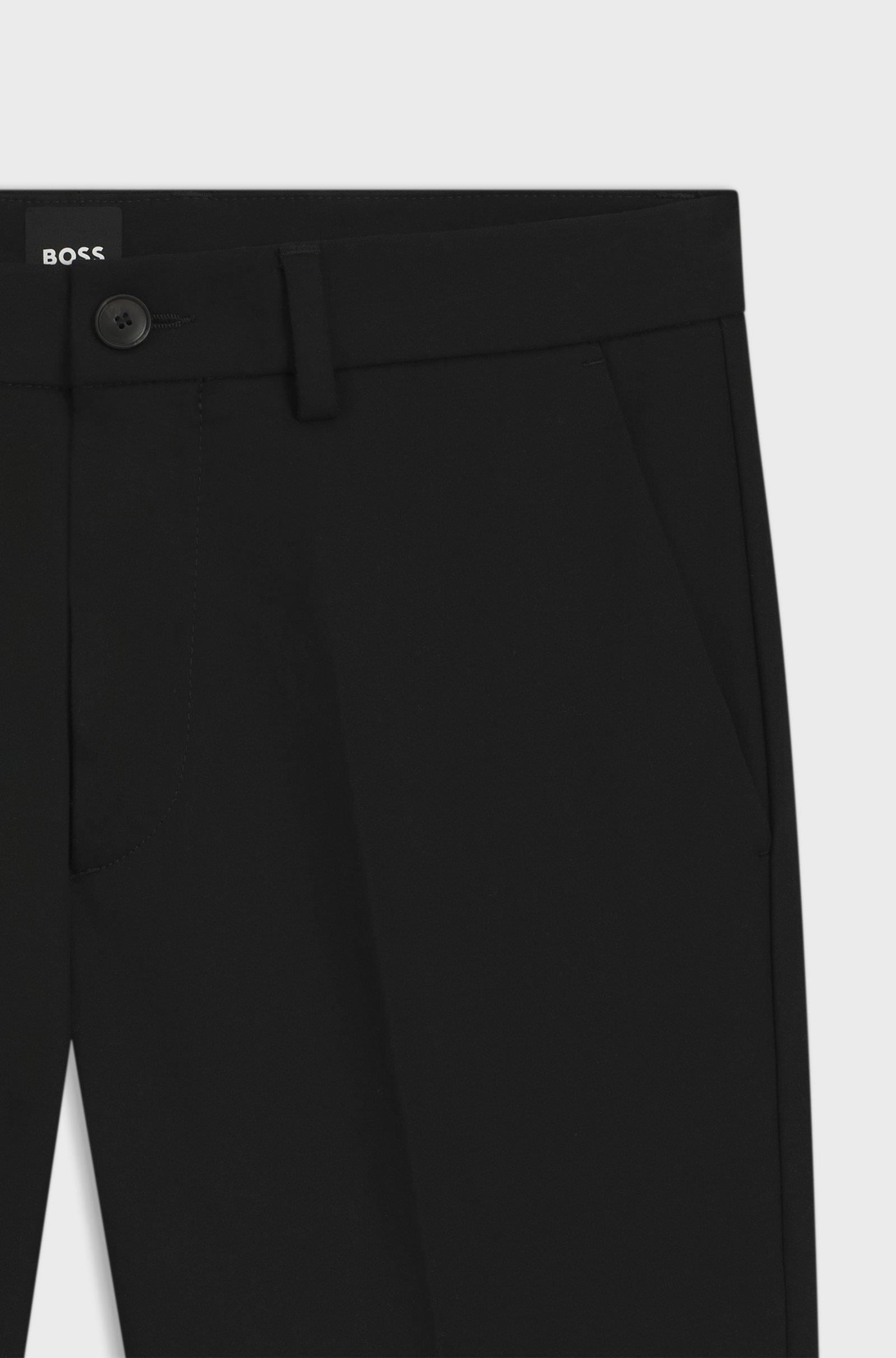 BOSS BOSS Erkek Normal Bel Daralan Paça Düz Model Cep Detay Siyah Pantolon 50543945-001