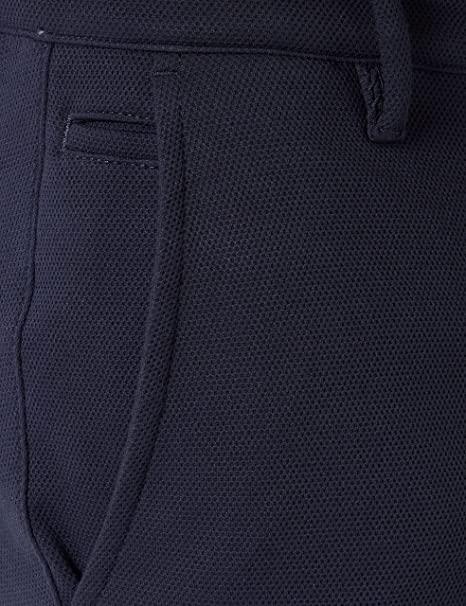 BOSS BOSS Erkek Normal Belli Pamuklu Logo Desenli Lacivert Pantolon 50472575-404