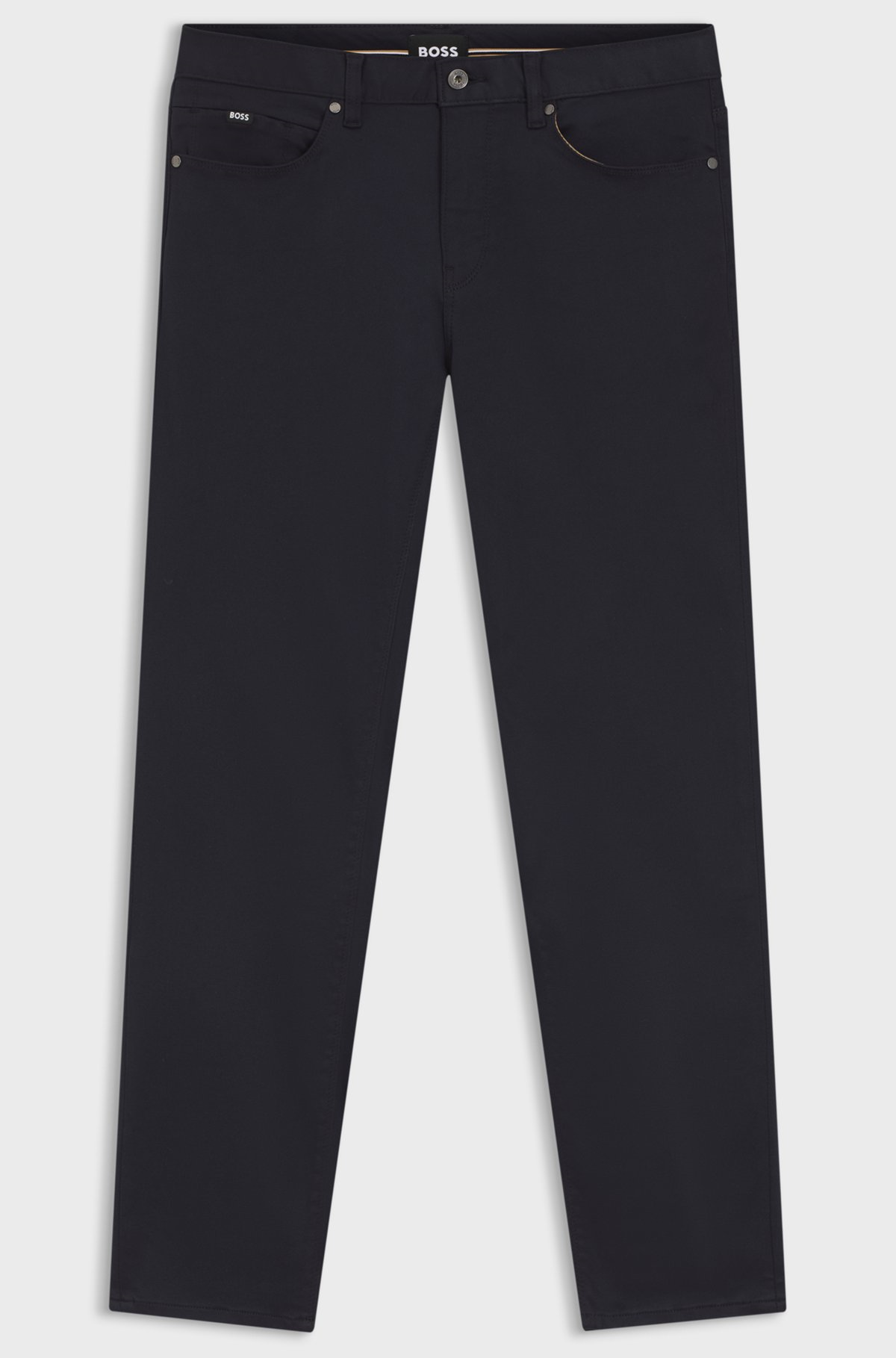 BOSS  BOSS Erkek Normal Kalıp Düz Paça Lacivert Jeans 50550942-404