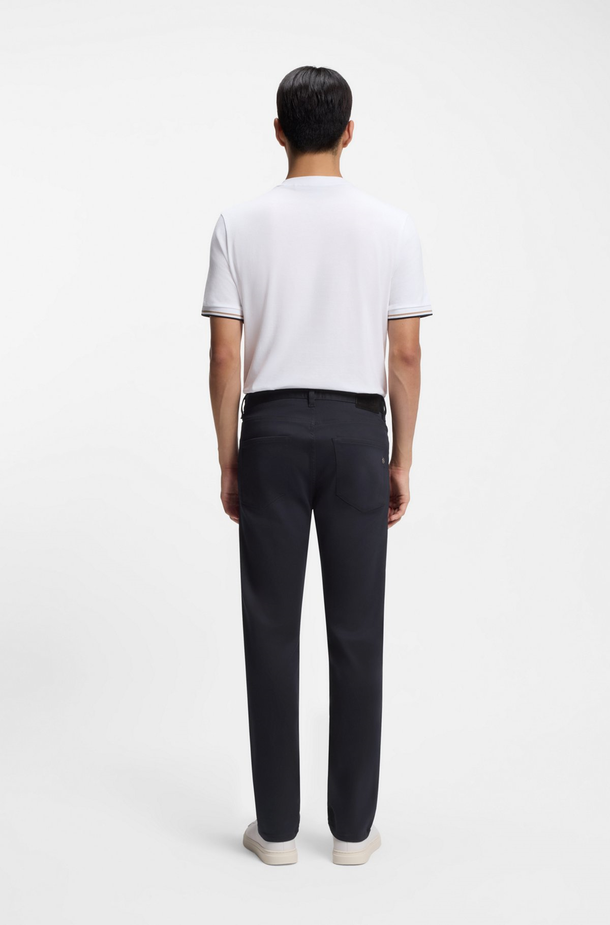 BOSS  BOSS Erkek Normal Kalıp Düz Paça Lacivert Jeans 50550942-404