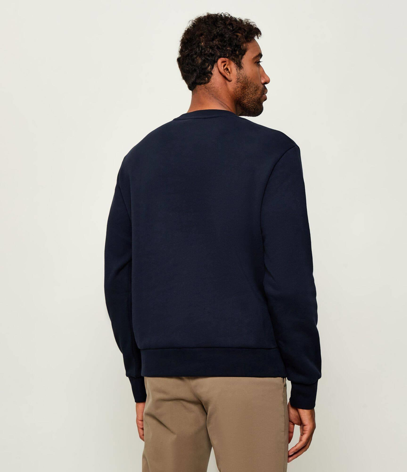 BOSS  BOSS Erkek Normal Kalıp Logo Baskılı Yuvarlak Yakalı Uzun Kollu Kırmızı Sweatshirt 50549283-404