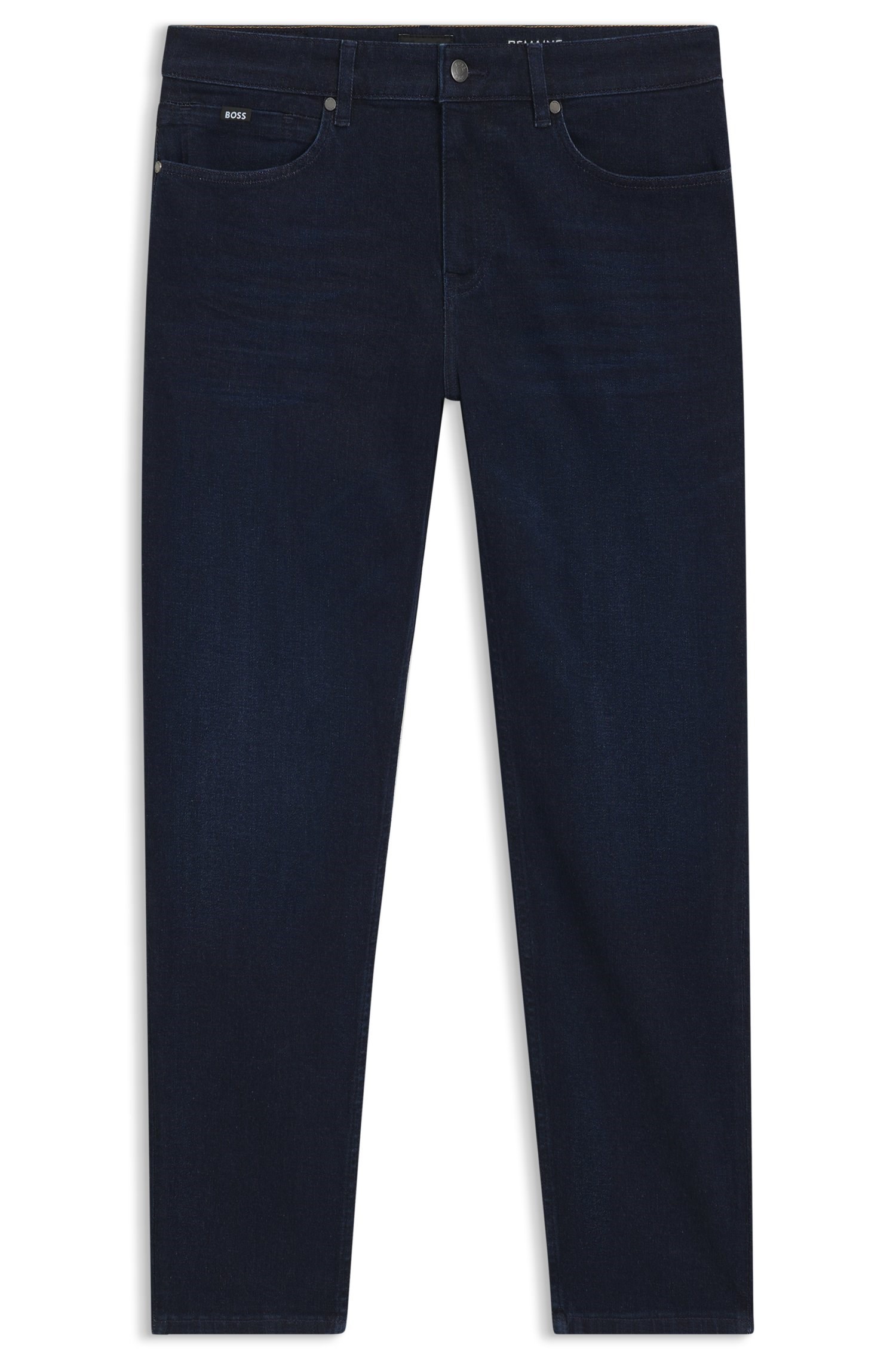 BOSS  BOSS Erkek Normal Kesim Düz Paça Pamuklu Esnek Denim Lacivert Jeans 50523240-415