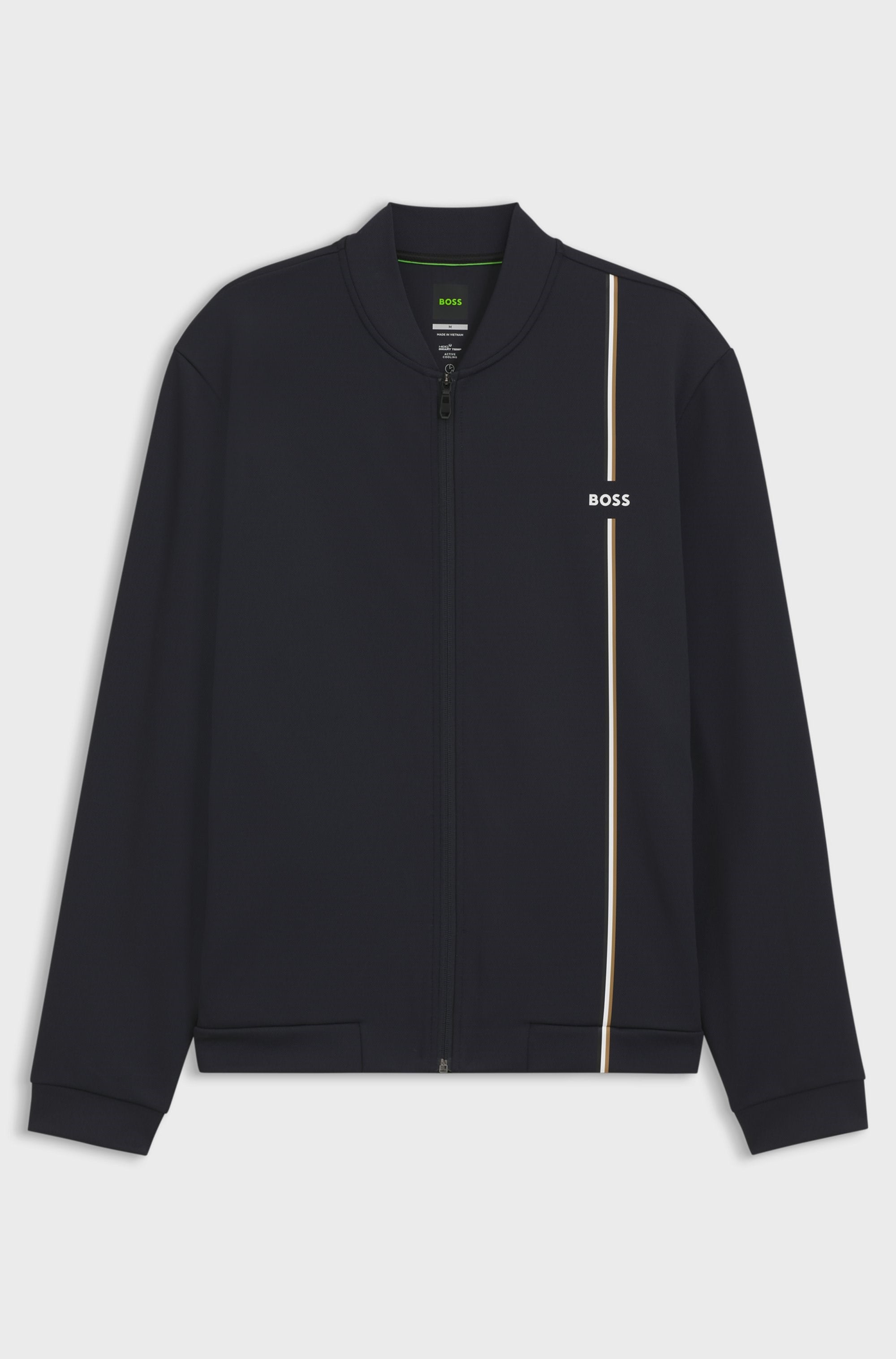 BOSS  BOSS Erkek Normal Kesim Nem Yönetimi Özellikli Esnek Gabardin Kumaşlı Lacivert Sweatshirt 50563352-402