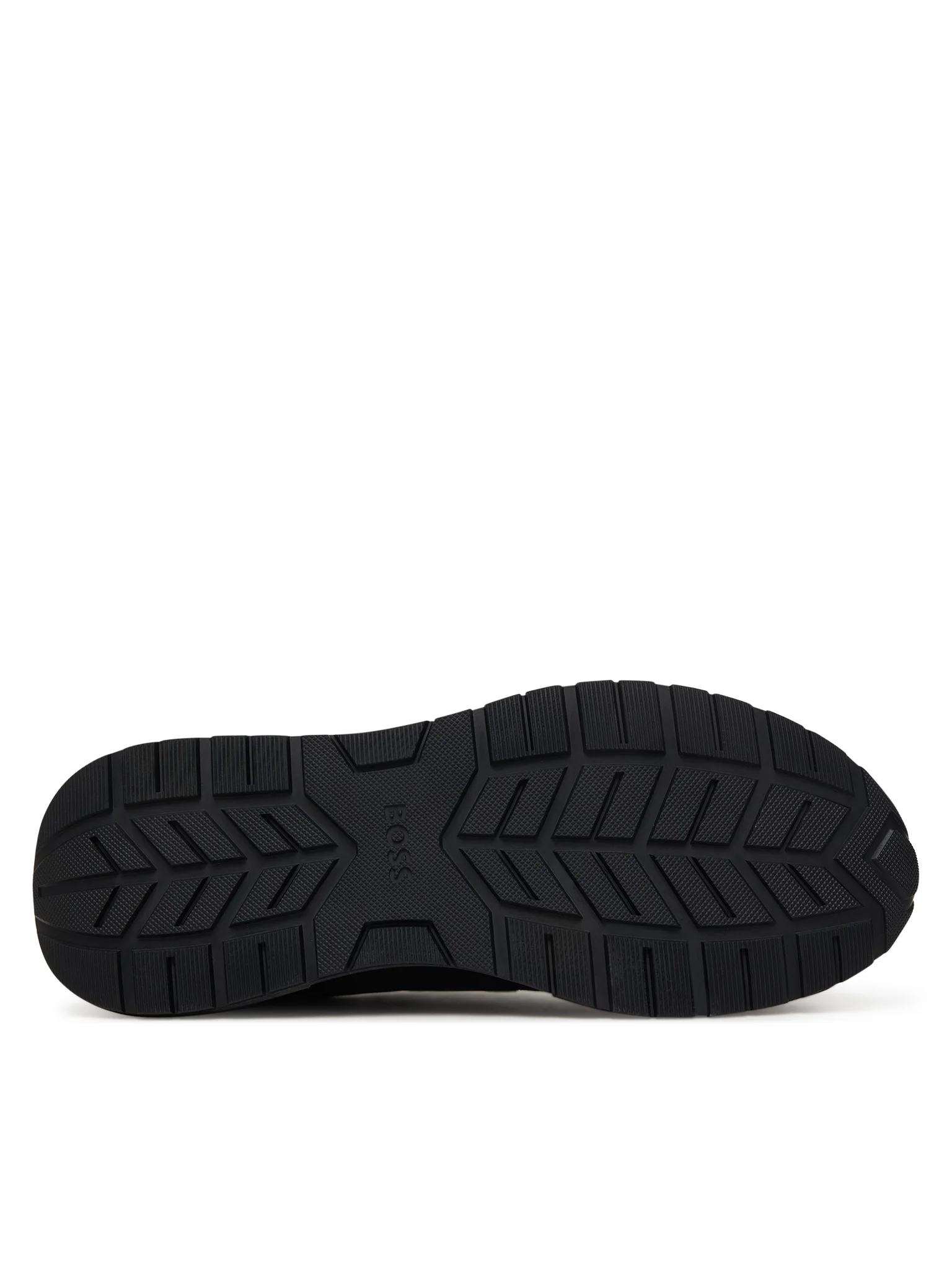 BOSS  BOSS Erkek Ortopedik Tabanlı Monogram Logolu Deri Siyah Sneaker 50557841-005