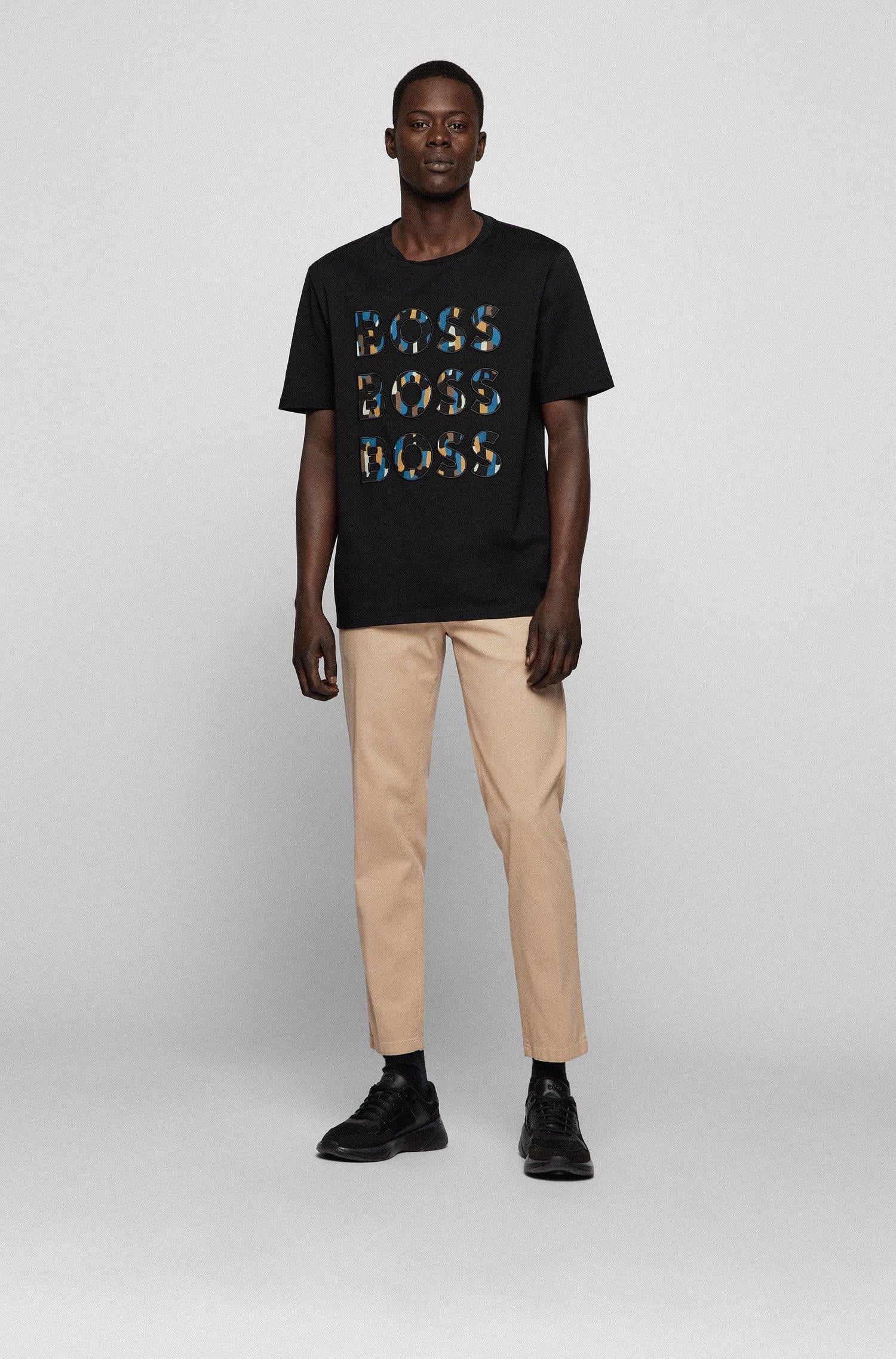 BOSS BOSS Erkek Pamuklu Fermuarlı Bej Pantolon 50472558-275