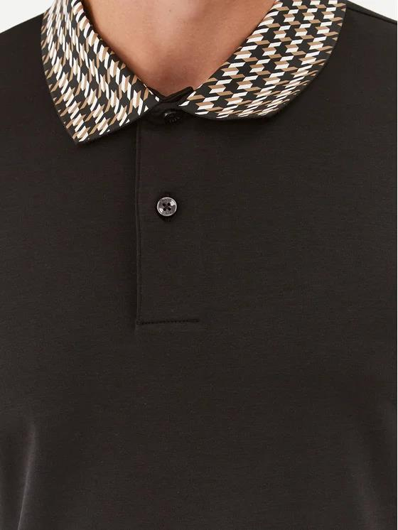 BOSS BOSS Erkek Pamuklu Polo Yaka Kısa Kollu Günlük Kullanım Siyah Polo Yaka T-Shirt 50499220-001