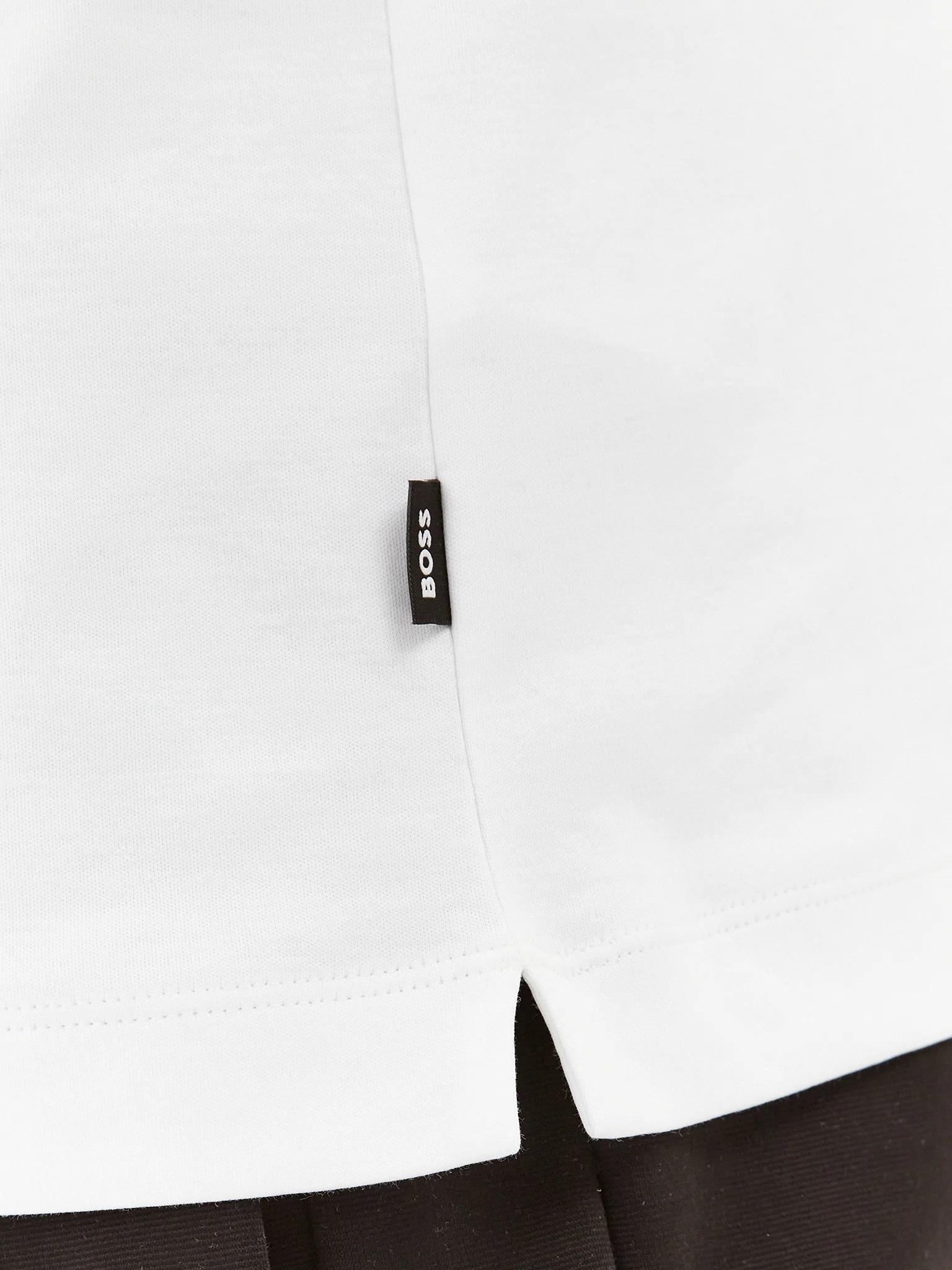 BOSS BOSS Erkek Pamuklu Polo Yaka Kısa Kollu Günlük Kullanım Beyaz Polo Yaka T-Shirt 50494662-100