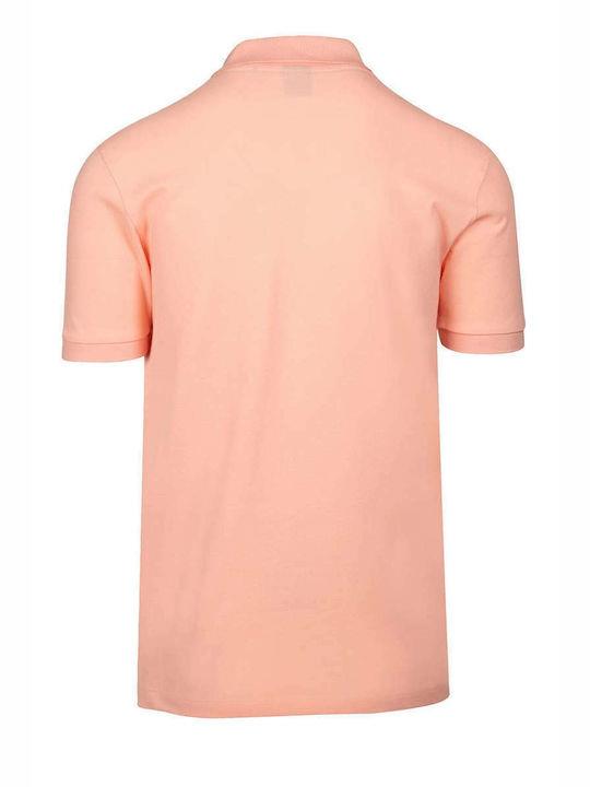 BOSS BOSS Erkek Pamuklu Polo Yakalı Düğme Kapamalı Kısa Kollu Pembe Polo Yaka T-Shirt 50468301-830