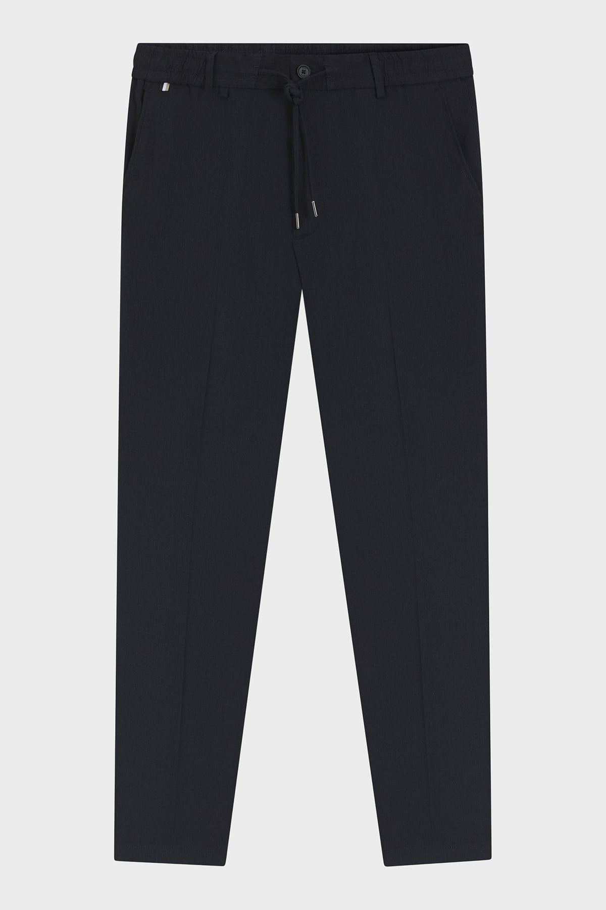 BOSS  BOSS Erkek Pamuklu Regular Fit Normal Bel Daralan Paça Lacivert Pantolon 50557859-405