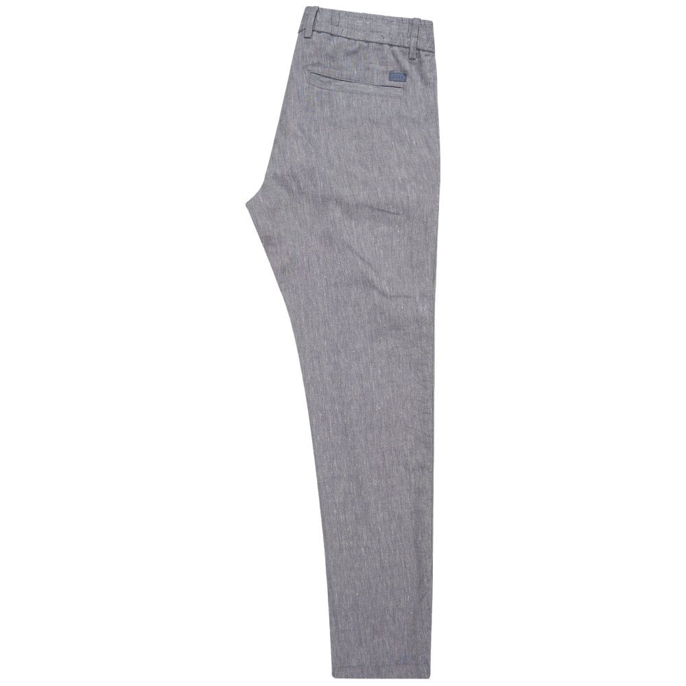 BOSS  BOSS Erkek Pamuklu Regular Fit Normal Bel Daralan Paça Gri Pantolon 50557859-466