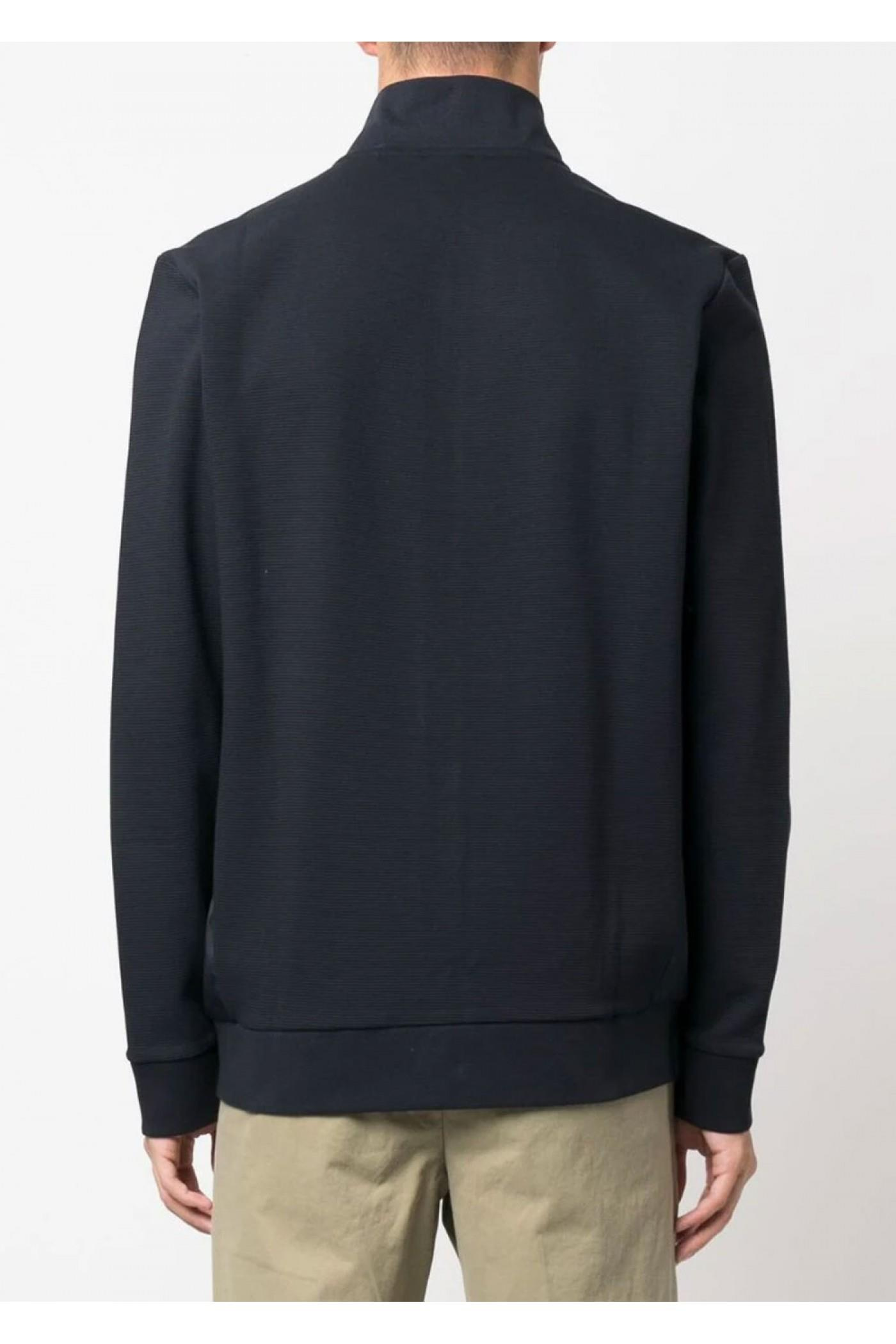 BOSS BOSS Erkek Pamuklu Uzun Kol Dokuma Günlük Kullanım Lacivert Sweatshirt 50490955-404