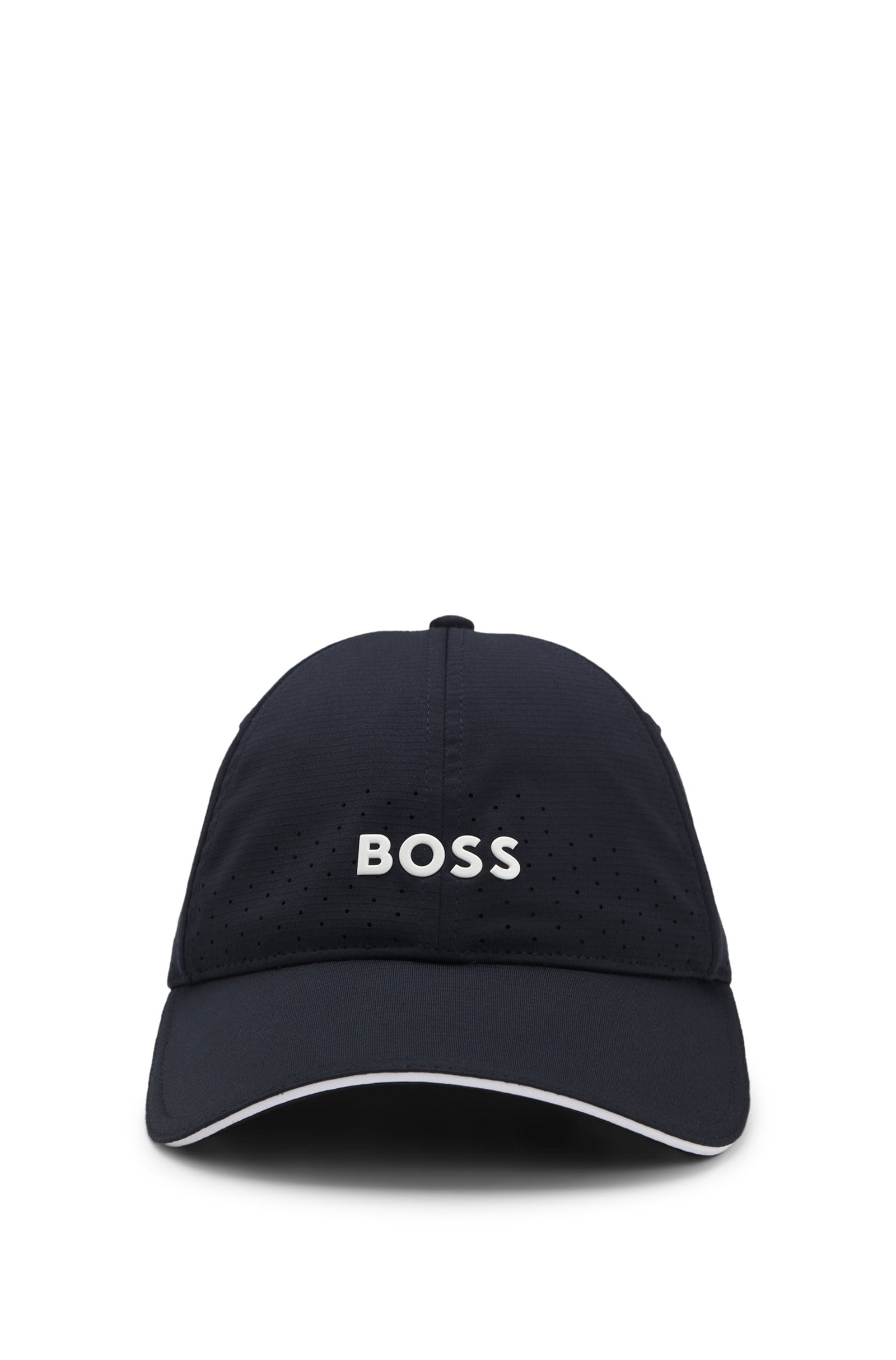 BOSS  BOSS Erkek Parlak Kabartma Logolu Desenli Lacivert Şapka 50560377-402