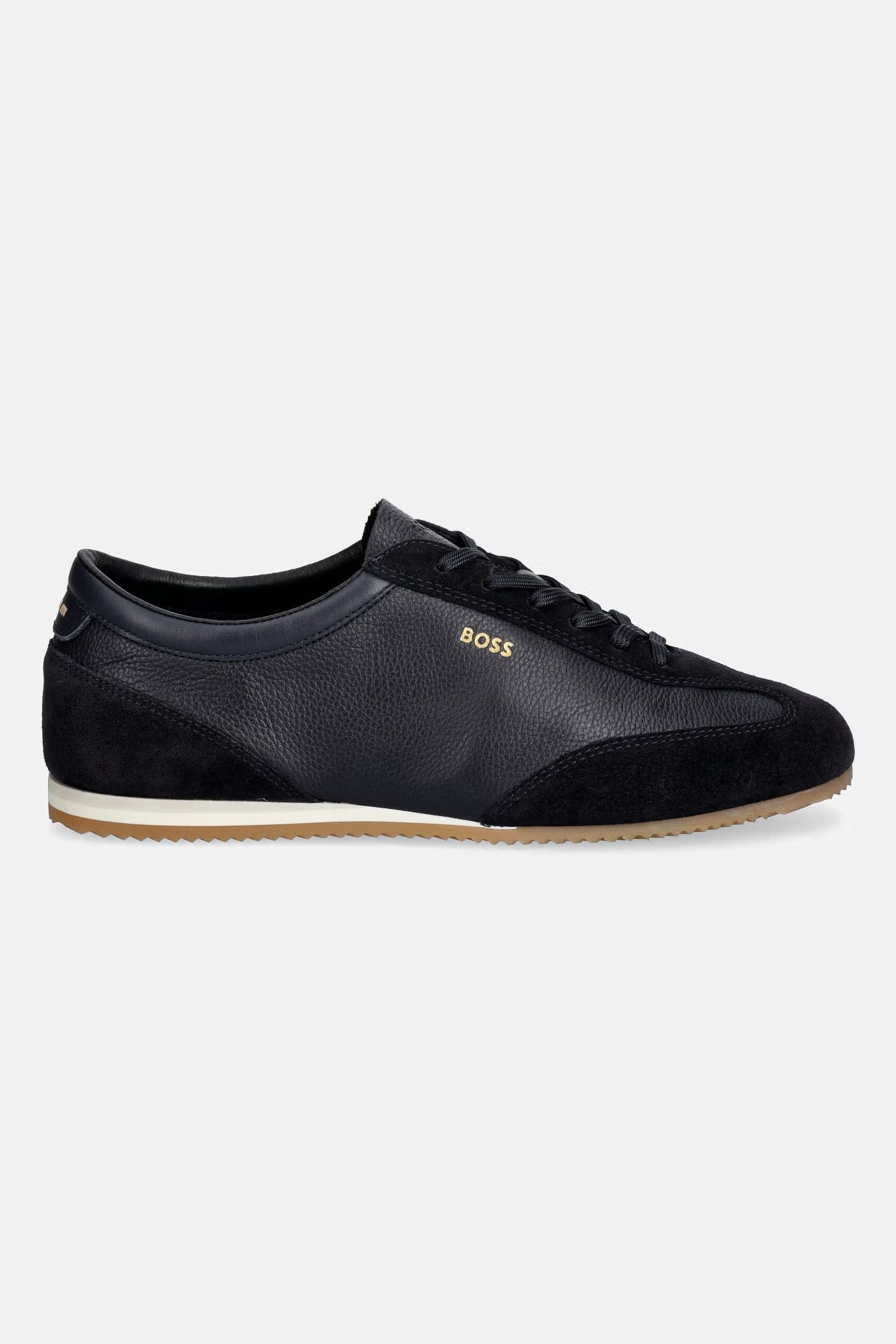 BOSS  BOSS Erkek Rahat Taban Marka Logolu Bağcıklı Lacivert Sneaker 50568463-402