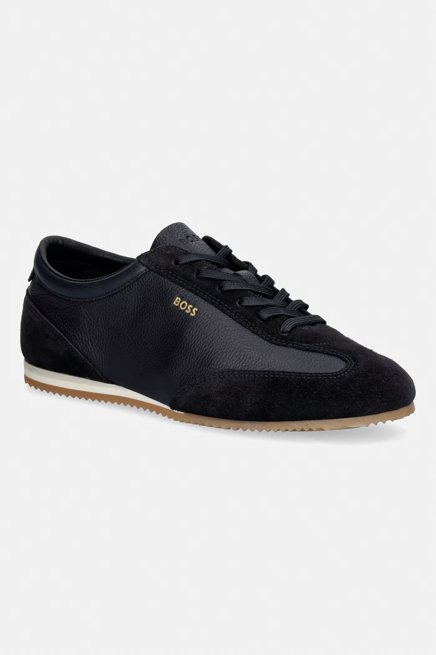 BOSS  BOSS Erkek Rahat Taban Marka Logolu Bağcıklı Lacivert Sneaker 50568463-402