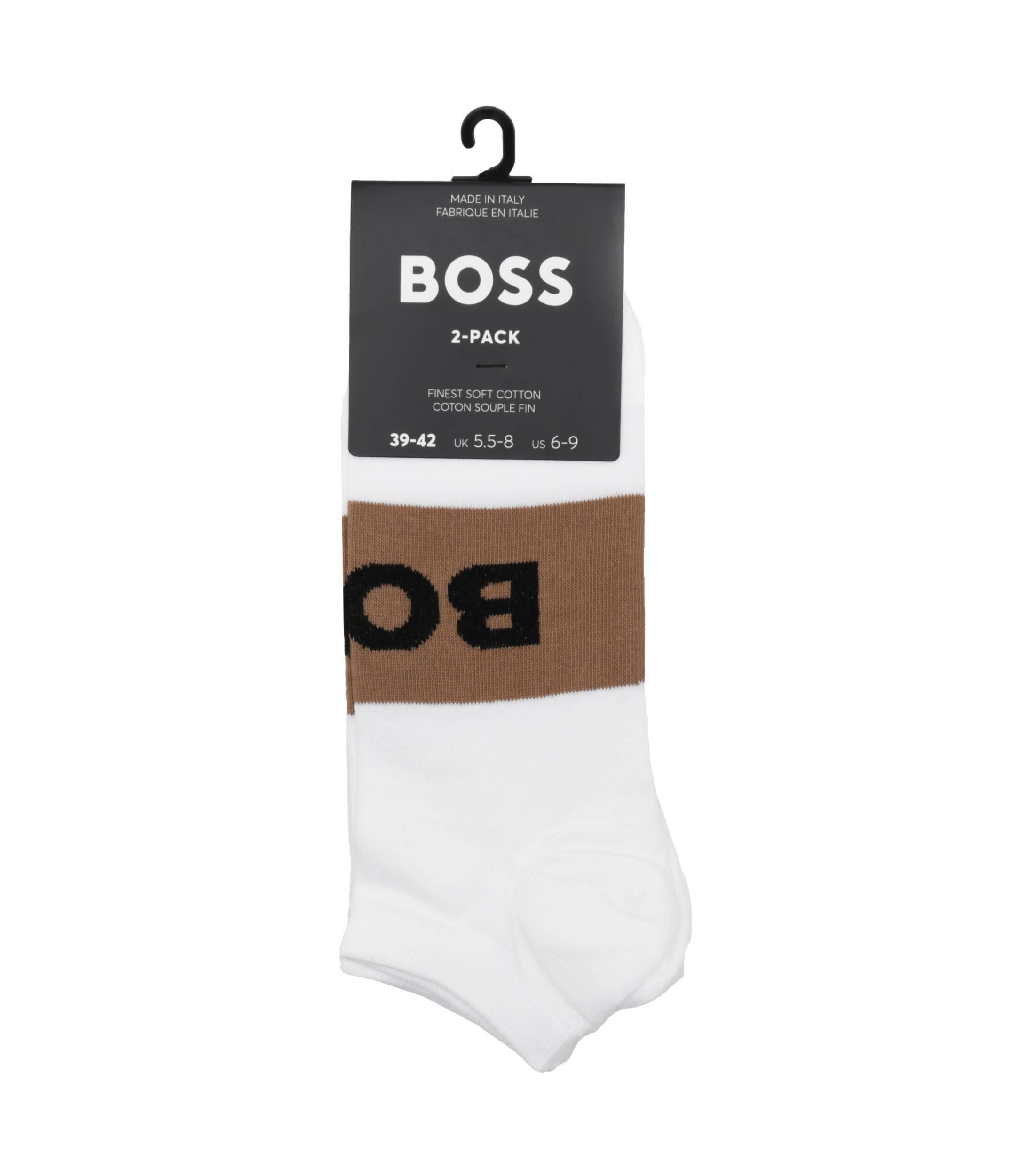 BOSS BOSS Erkek Rahat Tabanlı Boss Logolu Beyaz1 Çorap 50469720-101