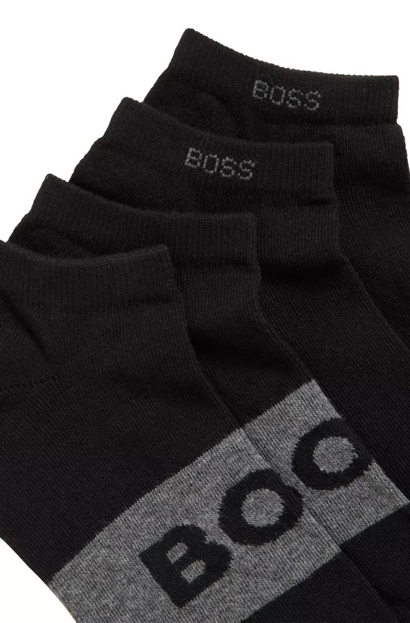 BOSS BOSS Erkek Rahat Tabanlı Boss Logolu Siyah Çorap 50469720-001
