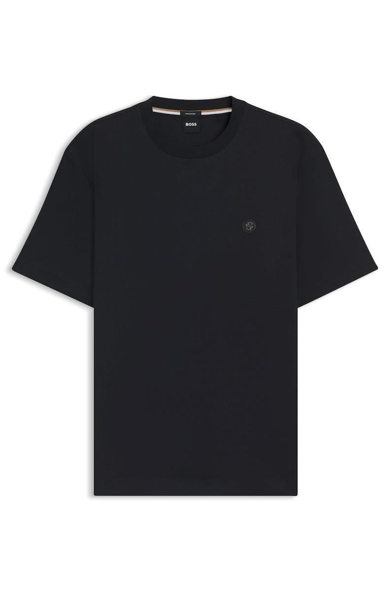 BOSS  BOSS Erkek Regular Fit Bisiklet Yaka Marka Logolu Lacivert T-Shirt 50520298-406