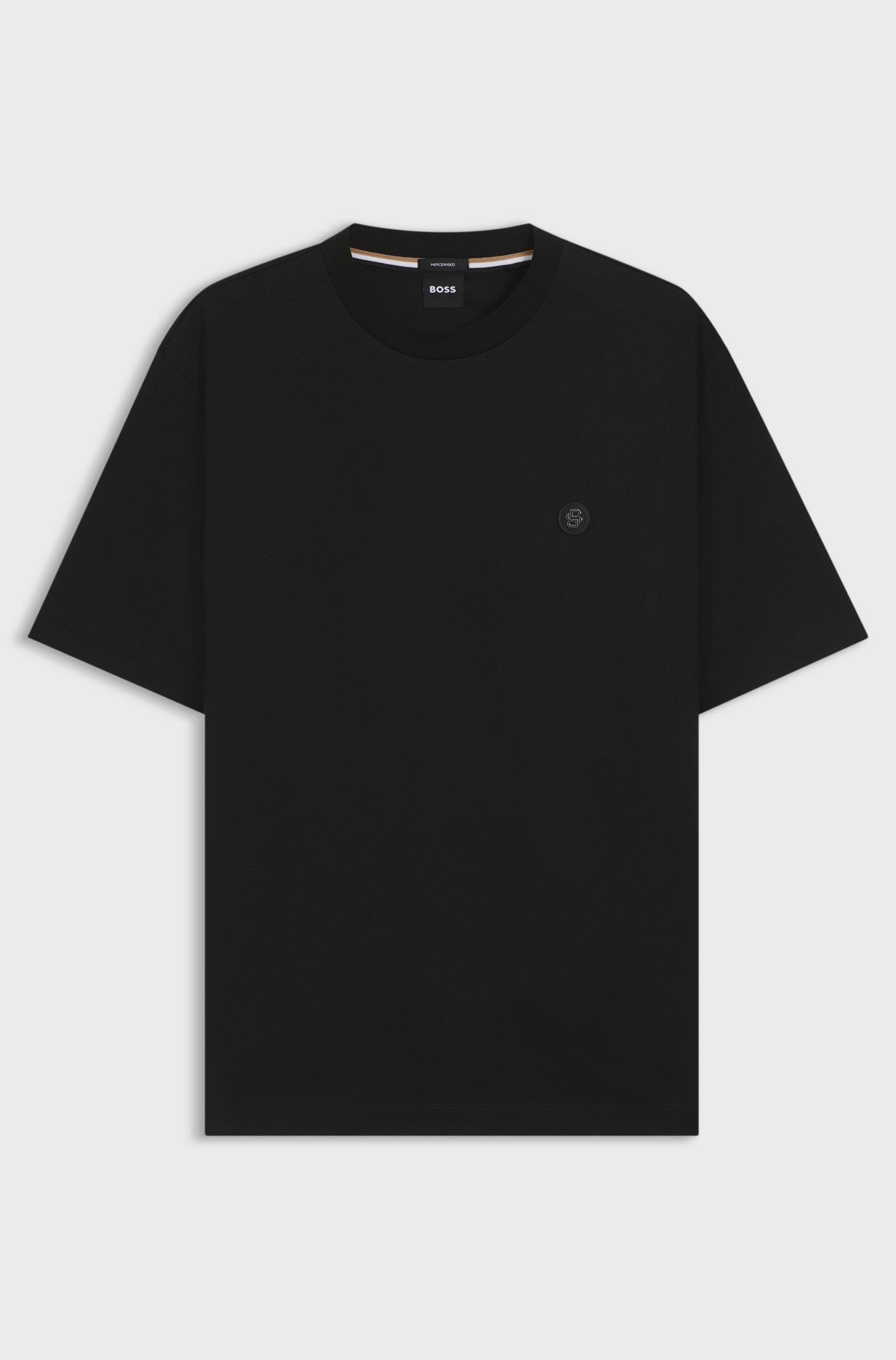 BOSS  BOSS Erkek Regular Fit Bisiklet Yaka Marka Logolu Siyah1 T-Shirt 50520298-002