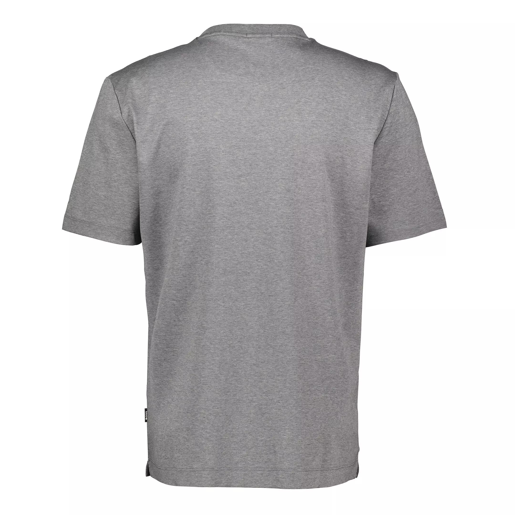 BOSS BOSS Erkek Regular Fit Bisiklet Yaka Marka Logolu Gri T-Shirt 50520298-030