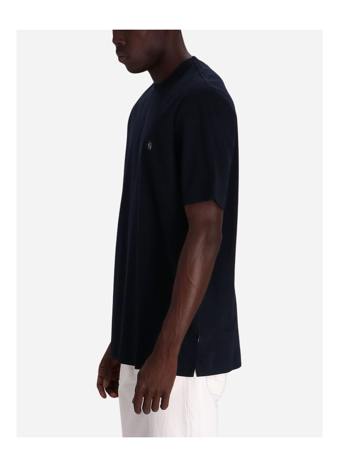 BOSS BOSS Erkek Regular Fit Bisiklet Yaka Marka Logolu Lacivert T-Shirt 50520298-404