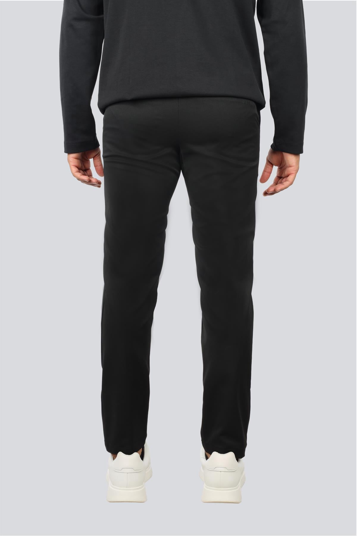 BOSS  BOSS Erkek Regular Fit Düz Paça Porsche İmzalı Siyah Pantolon 50546890-001