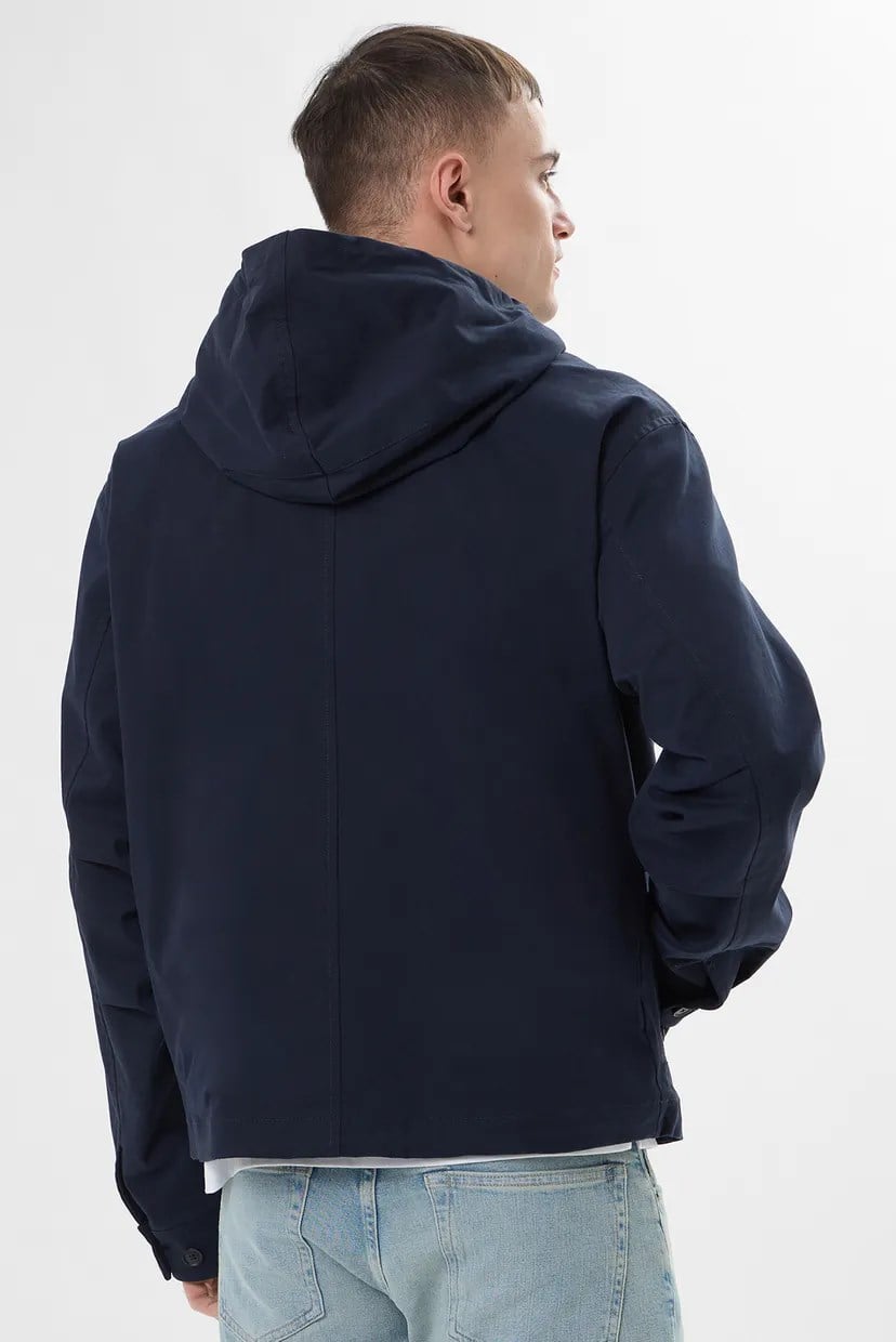 BOSS  BOSS Erkek Regular Fit Kapüşonlu Yaka Uzun Kollu Lacivert Mont 50564188-404