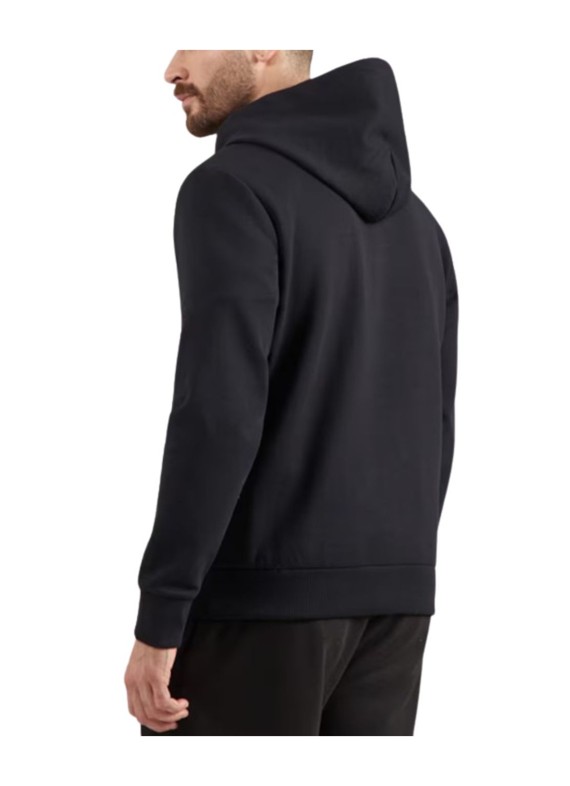 BOSS  BOSS Erkek Regular Fit Kapüşonlu Logo Kabartmalı Uzun Kollu Siyah Sweatshirt 50555515-001